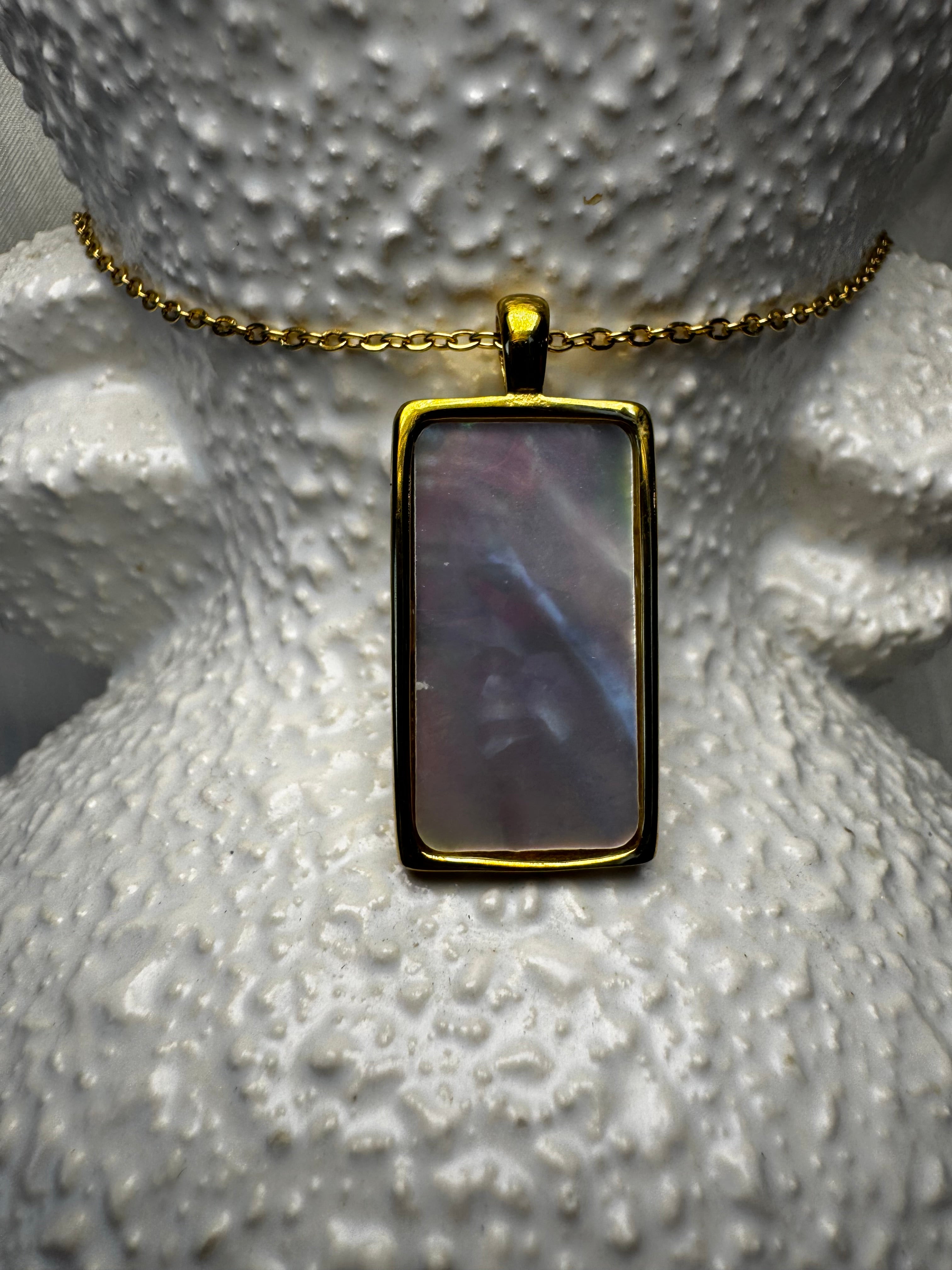 Mother of Pearl Star Tarot Pendant