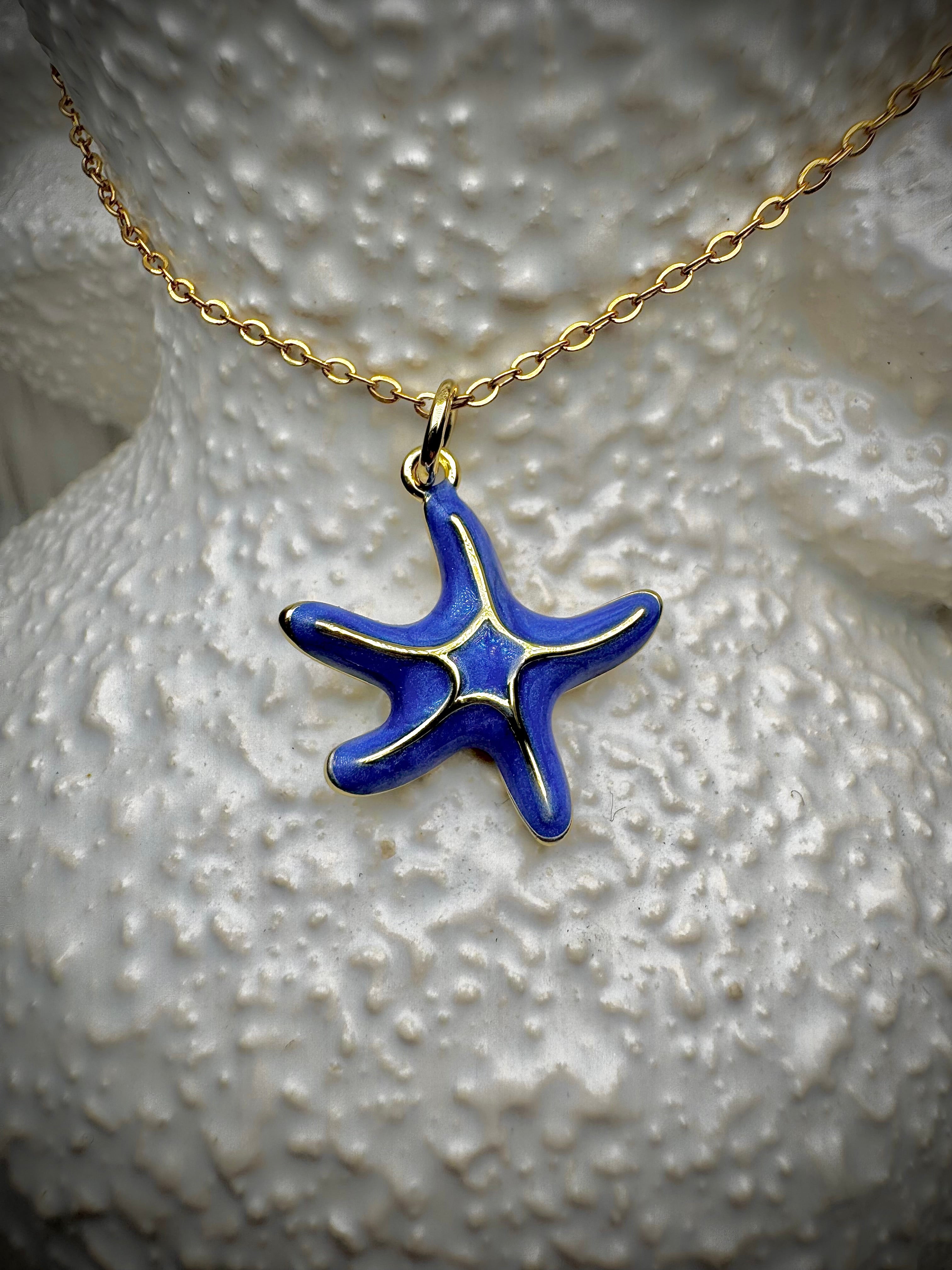 Blue Starfish Pendant