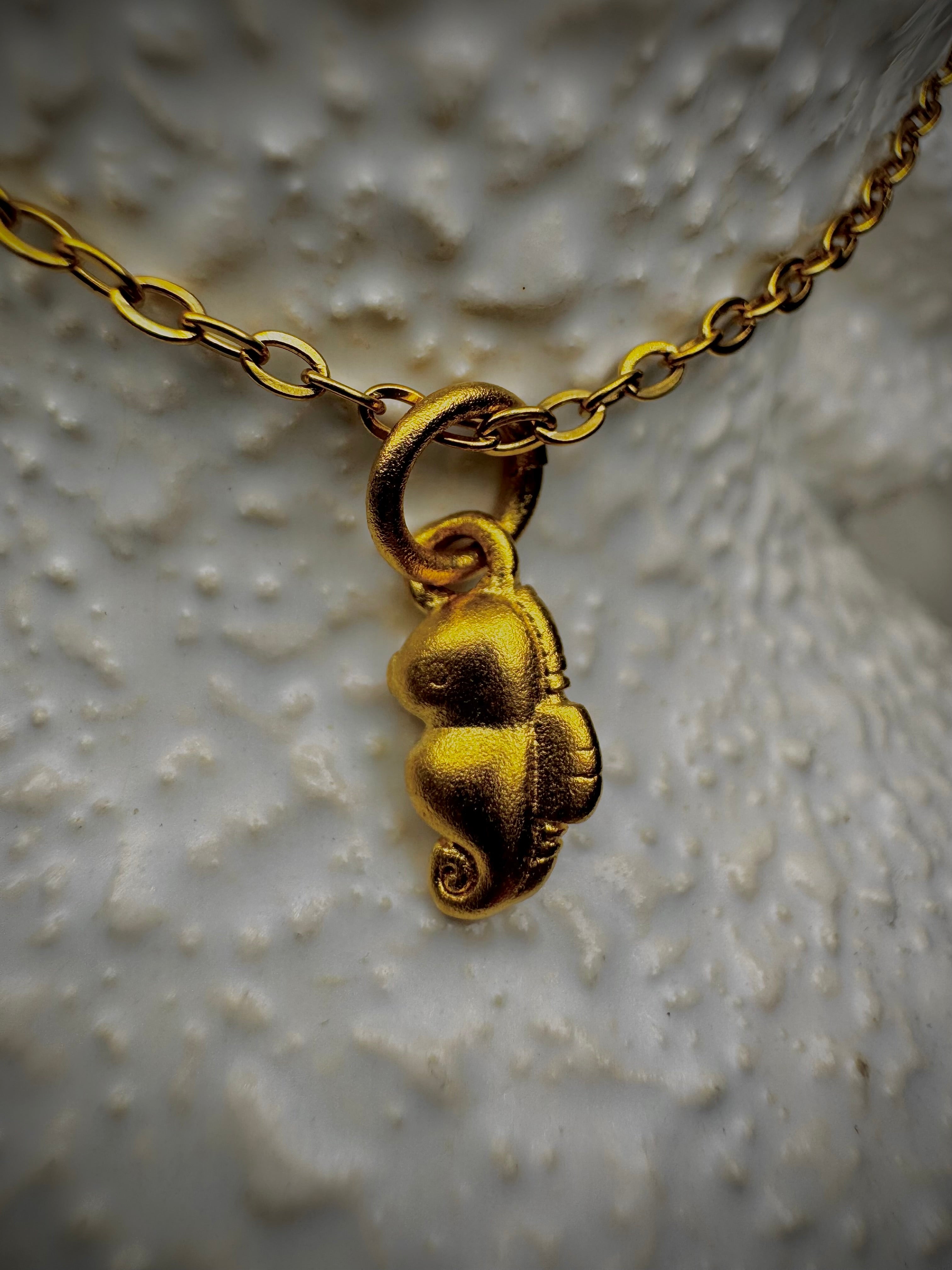 MINI Gold Sea Horse