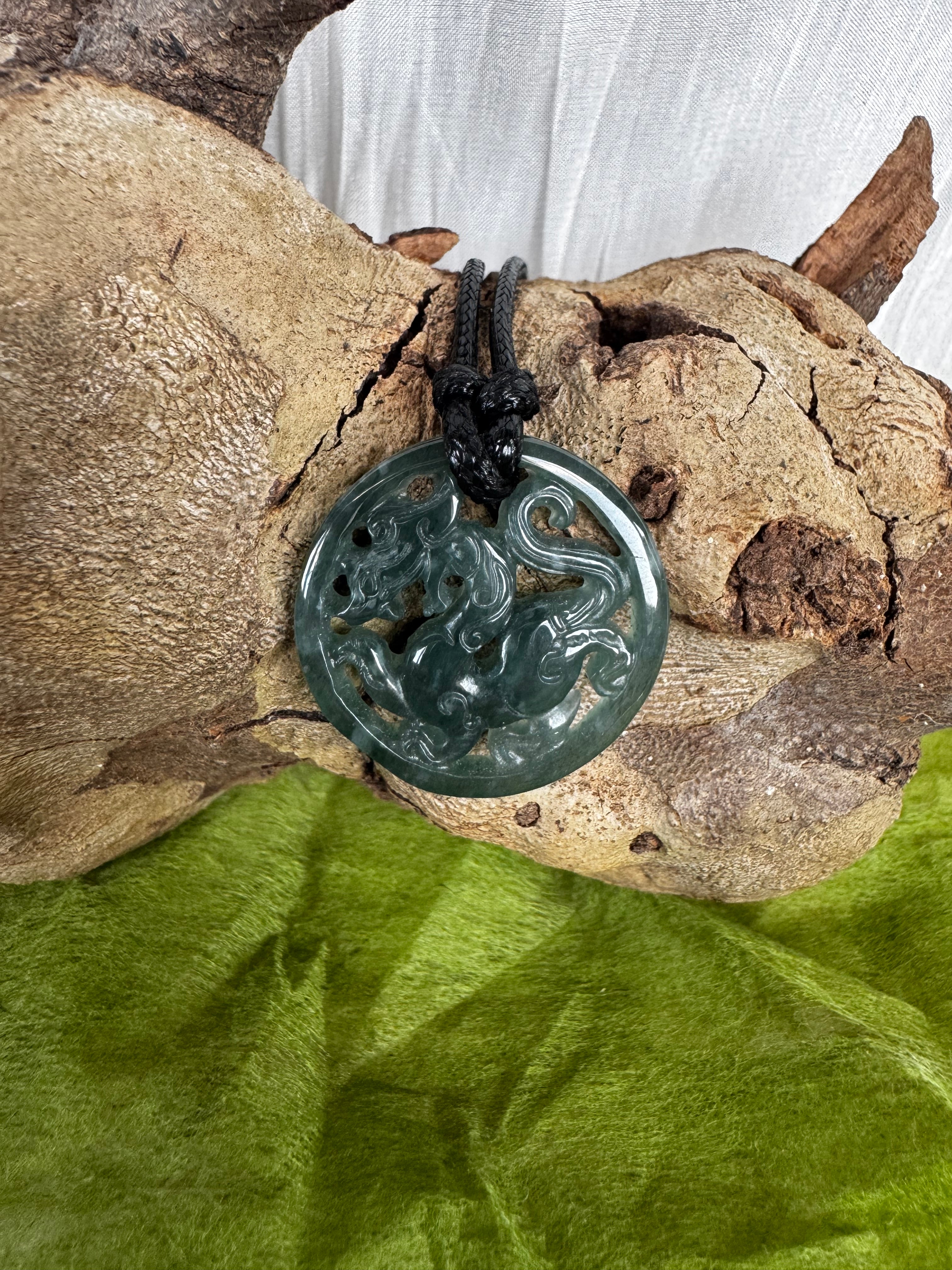 Small Jade Dragon Pendant