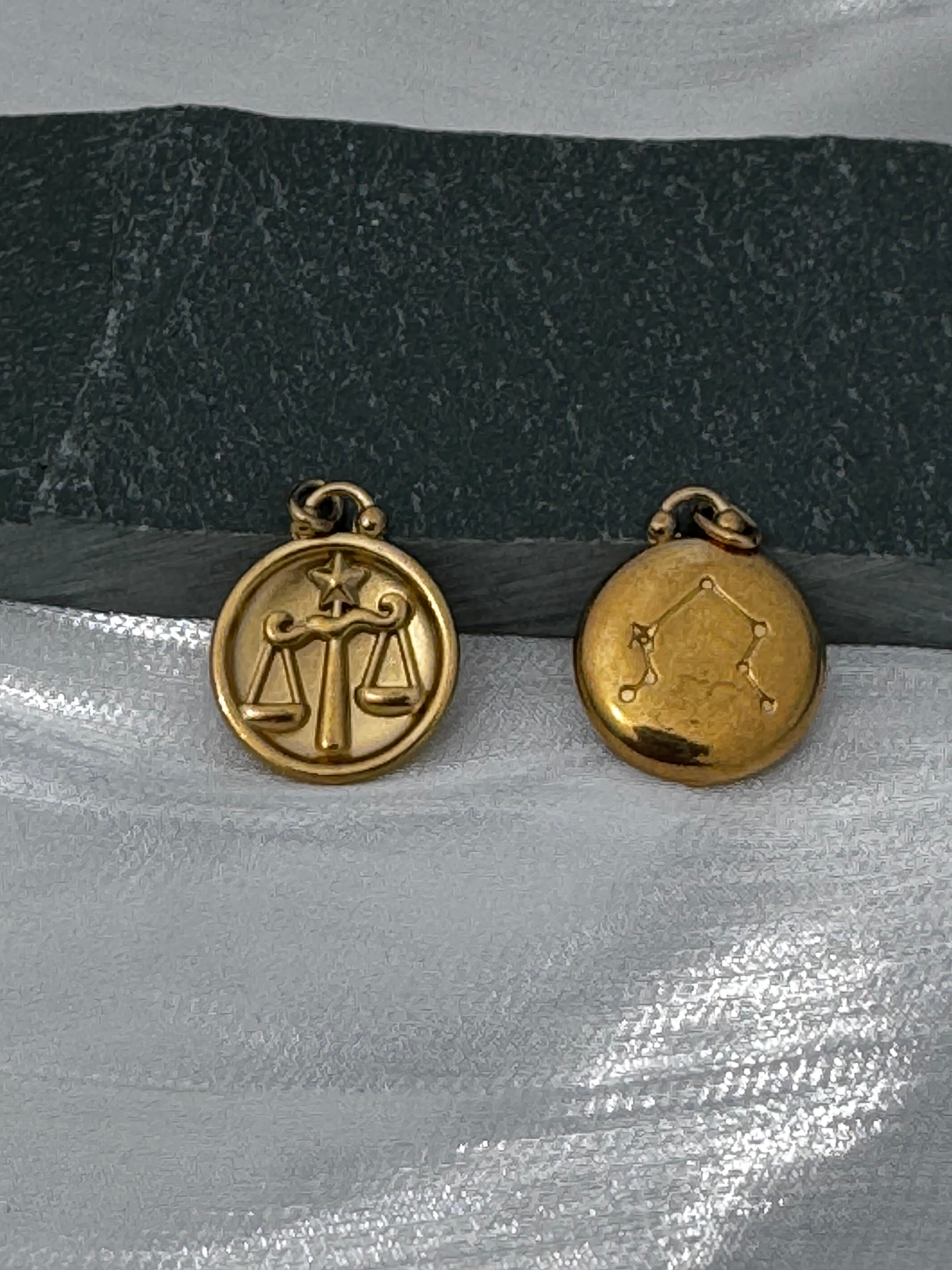 12 Gold Zodiac and Constellation Star sign Coin Necklace