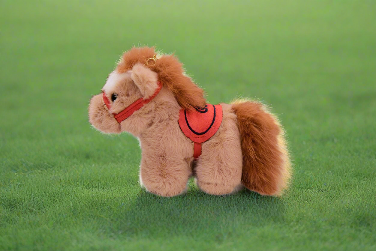 Horse Saddle Plush Keyring