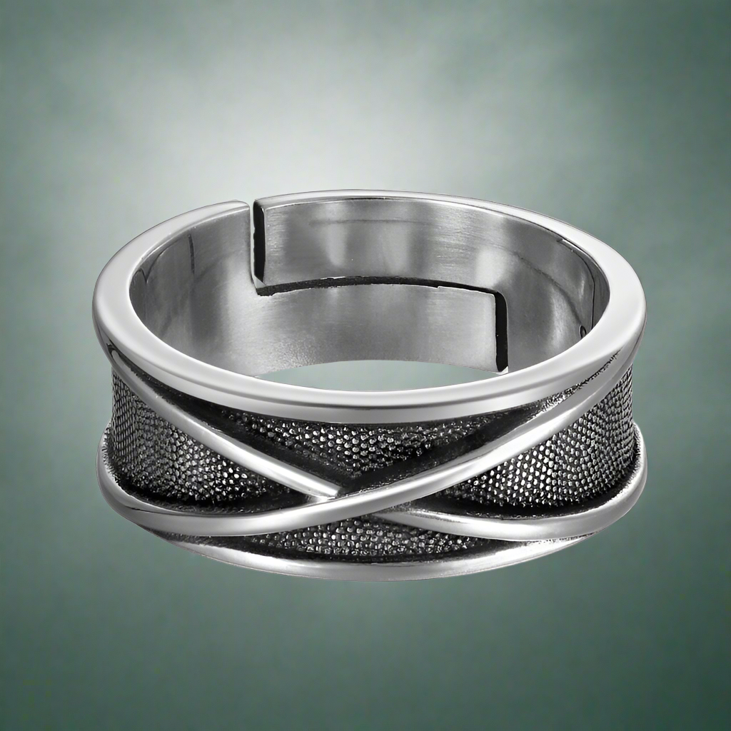 Time Wonder cross silver Ring