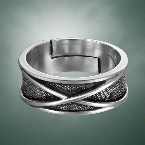 Time Wonder cross silver Ring