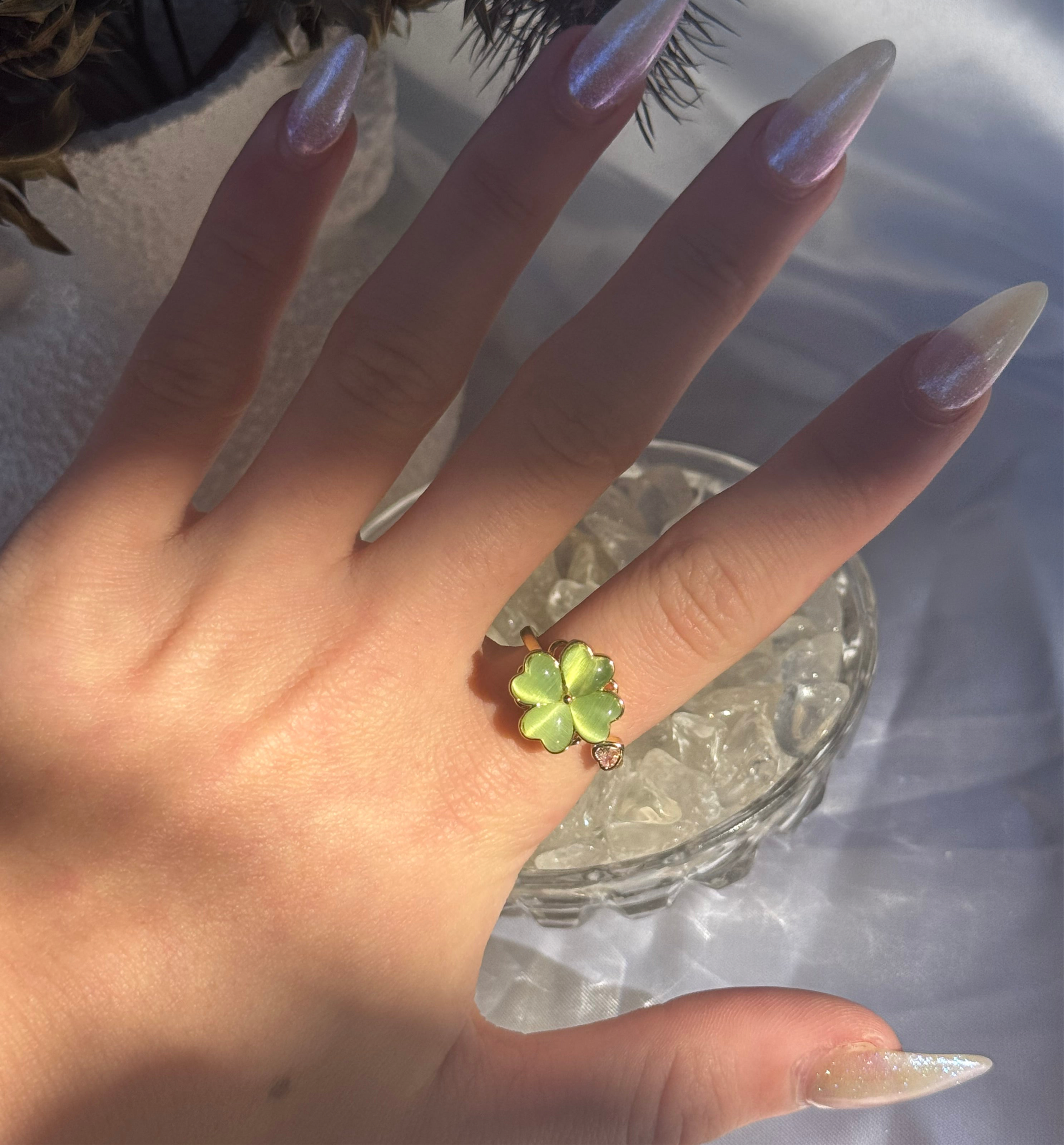 4 Leaf Clover Fidget Ring