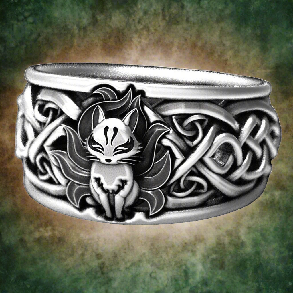 Vintag Celtic Fox S925 silver Ring