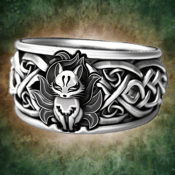Vintag Celtic Fox S925 silver Ring