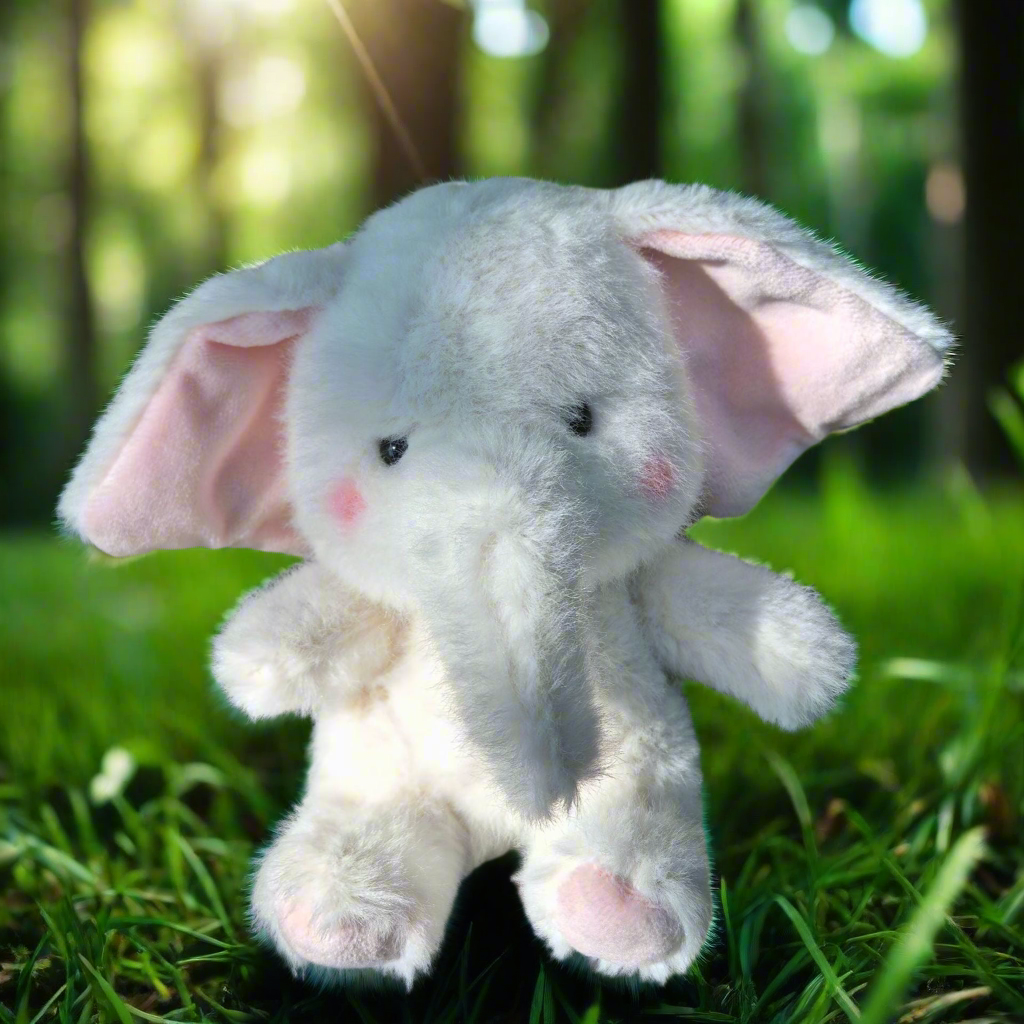 Baby Elephant Plush Keyring