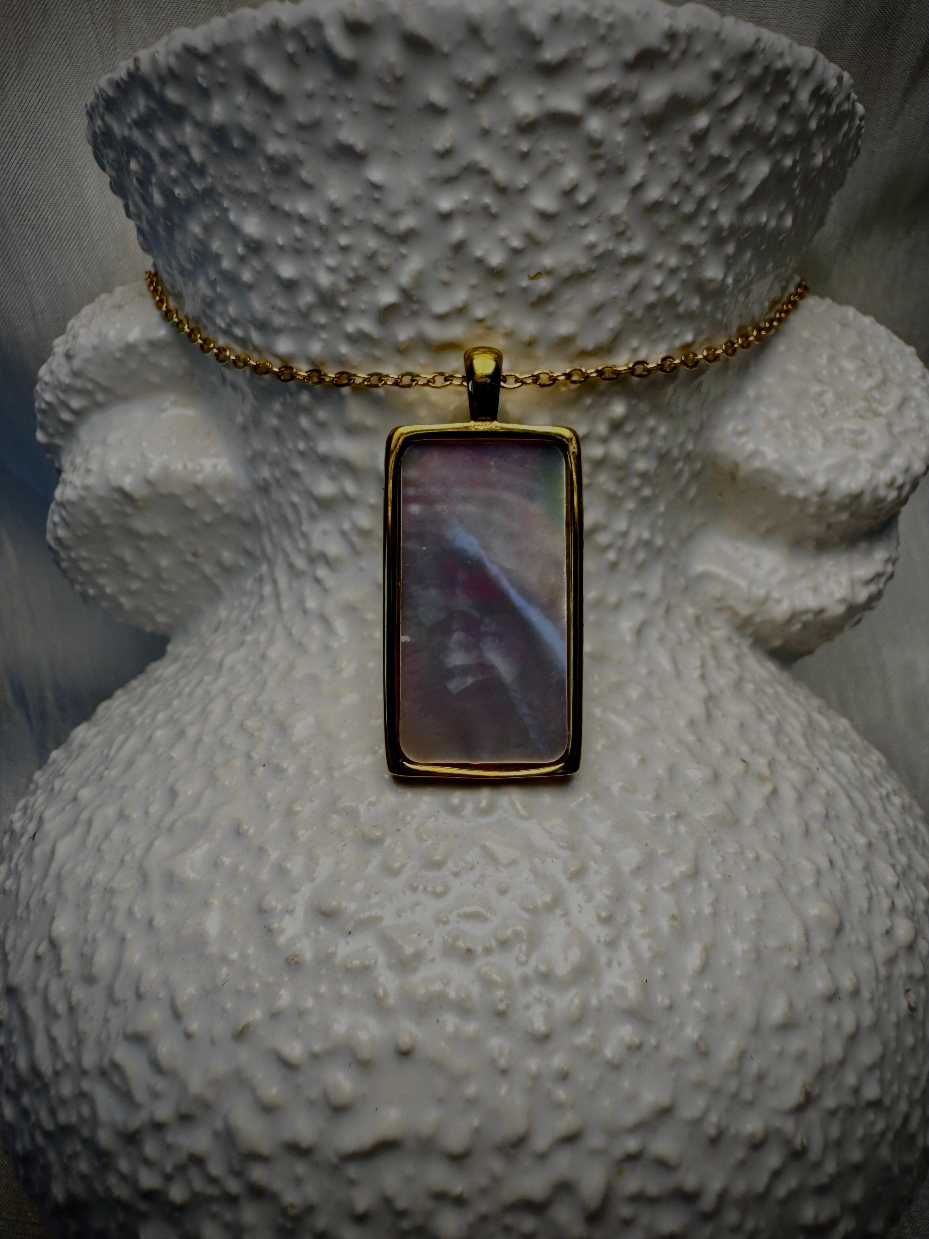 Mother of Pearl Star Tarot Pendant
