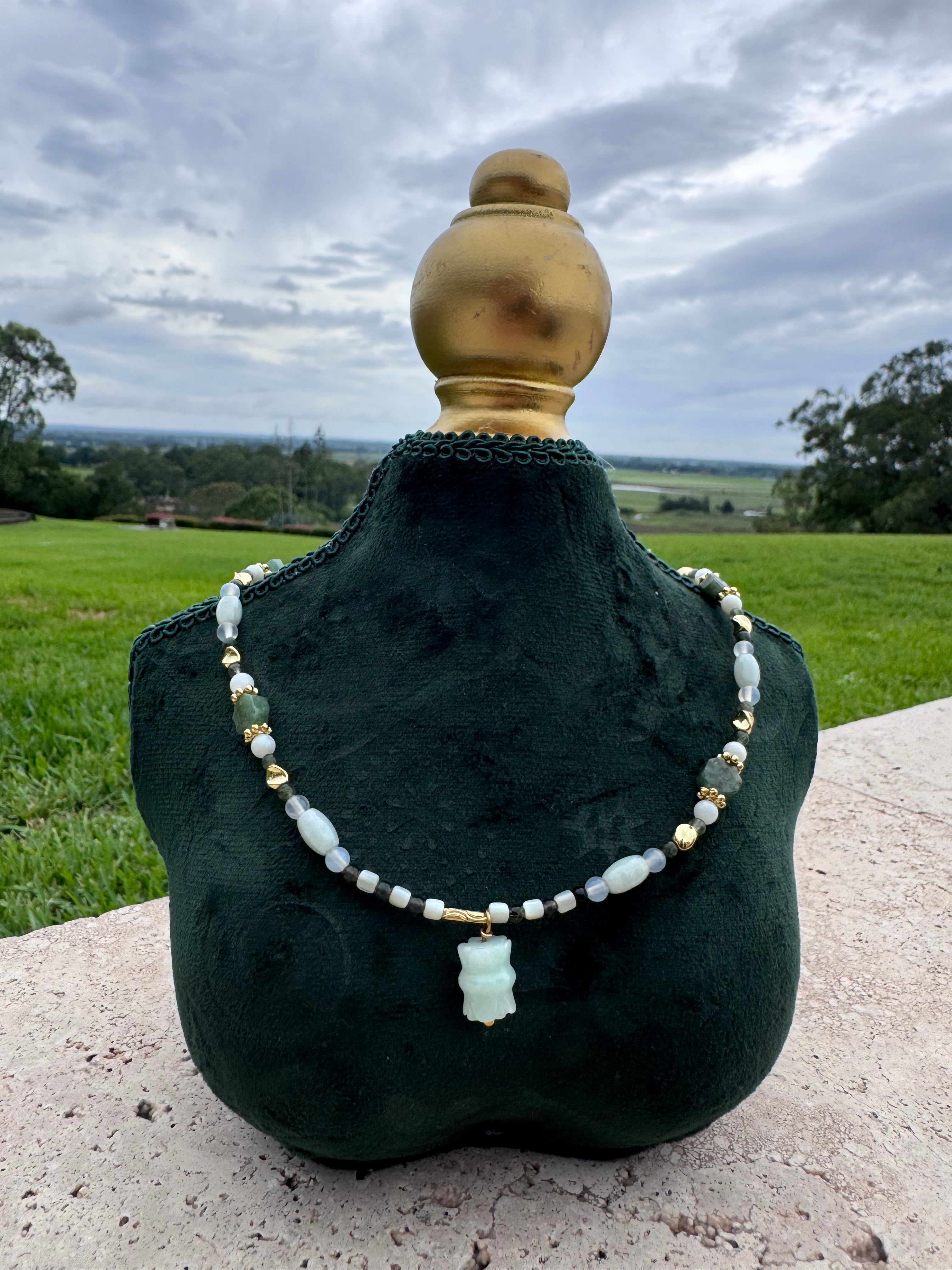 Mixed Jade Choker