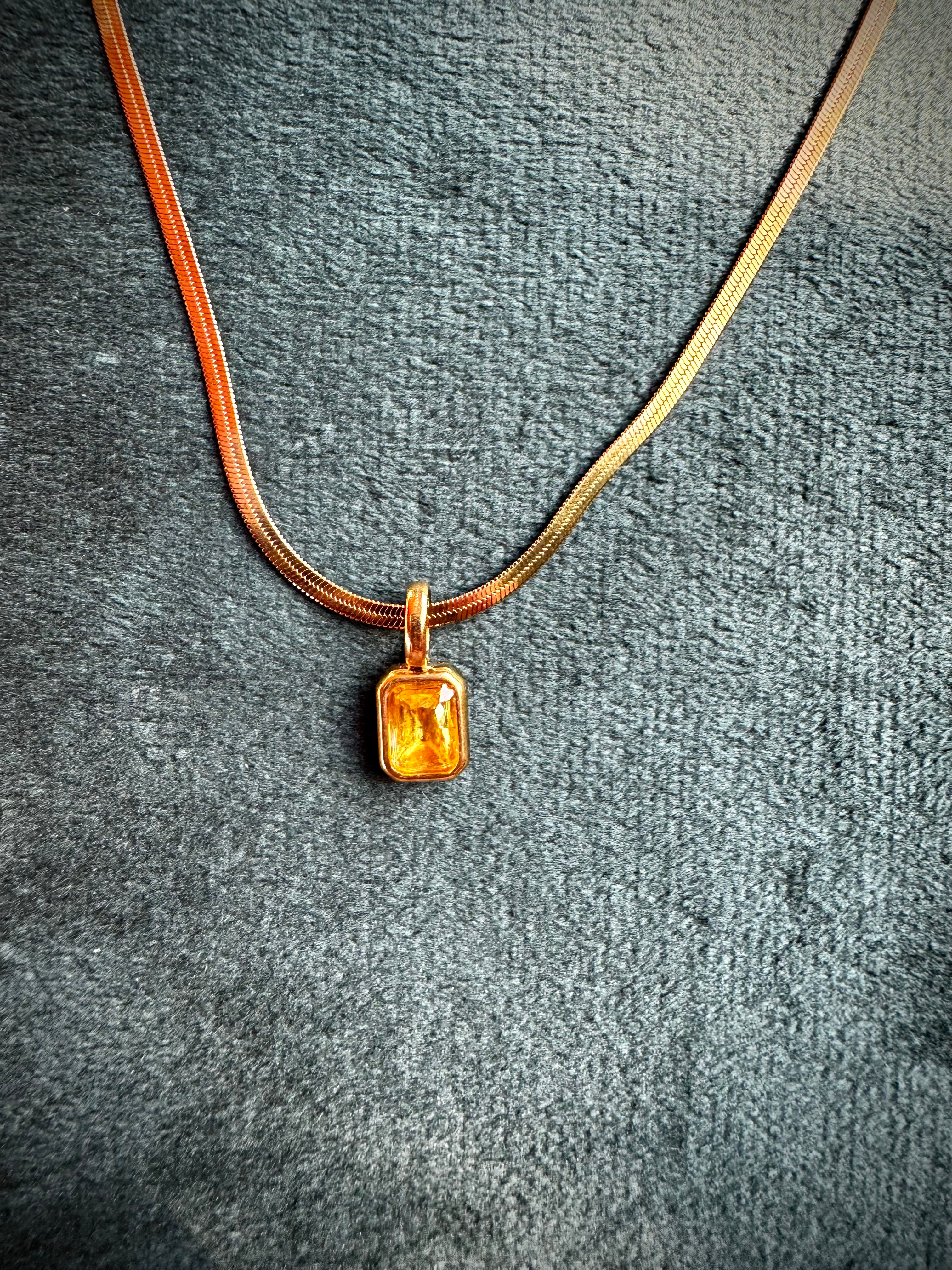 Citrine Charm