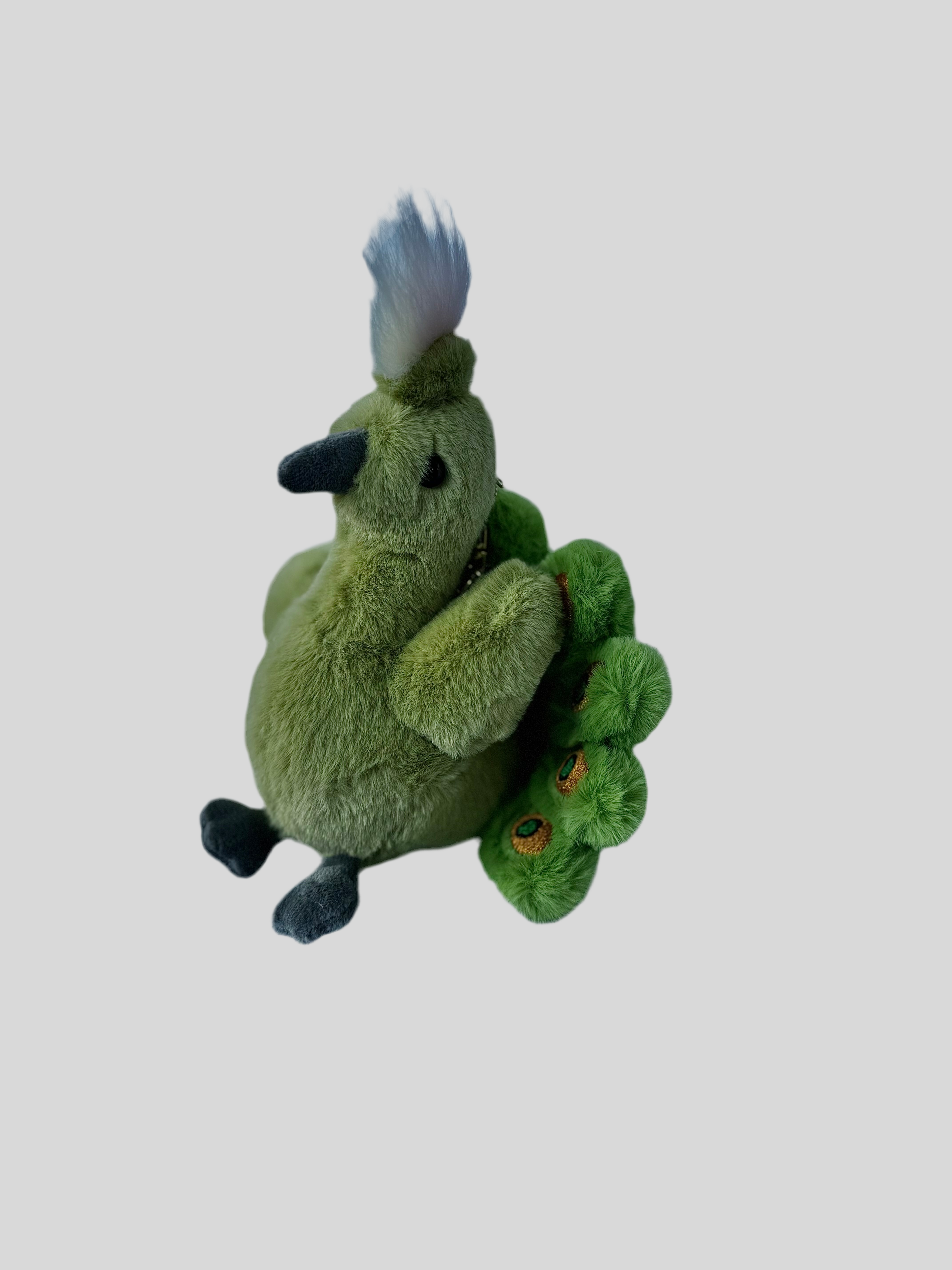 Peacock 14cm Plush Keyring