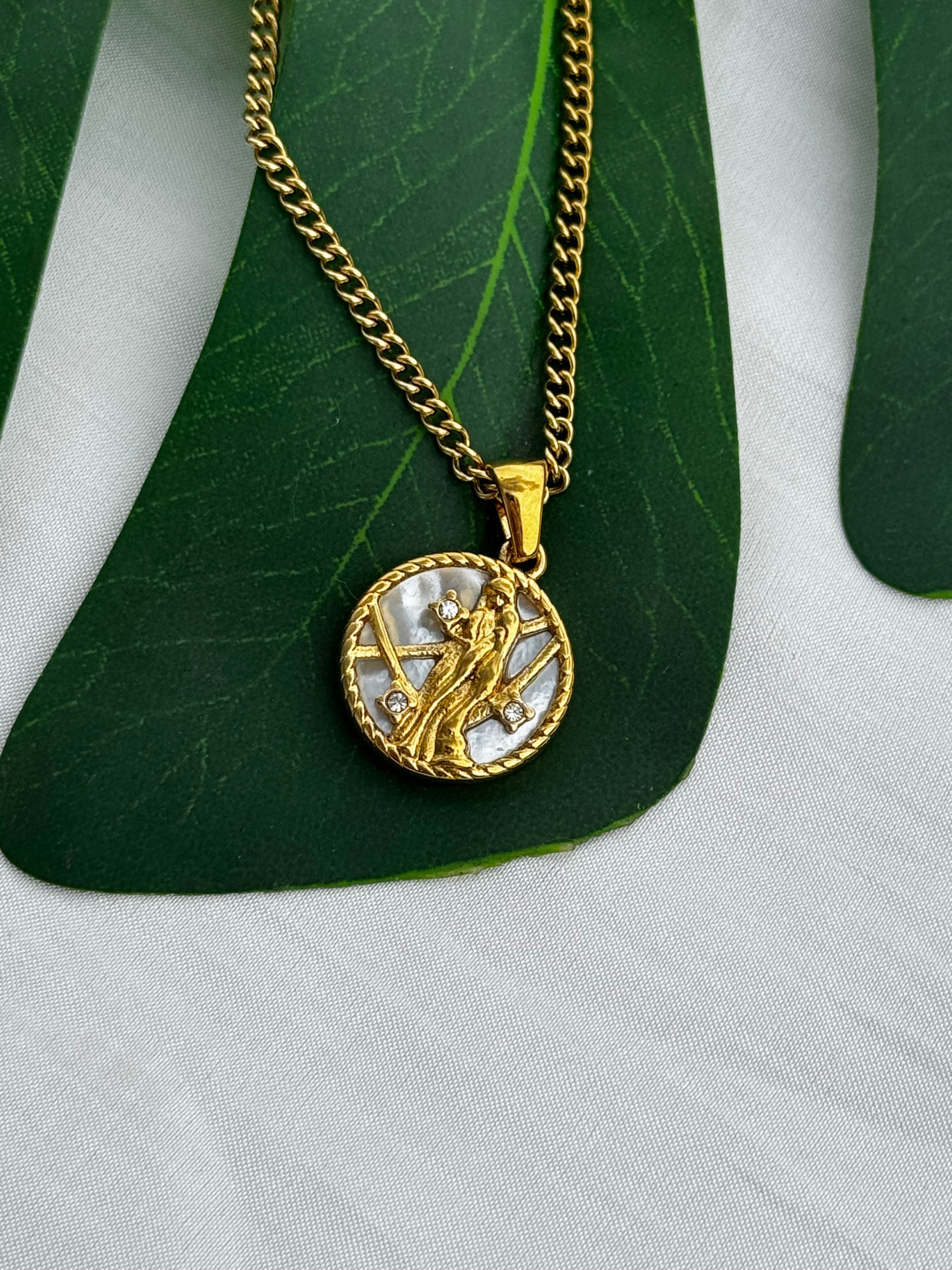 Mother Of Pearl Zodiac Necklaces