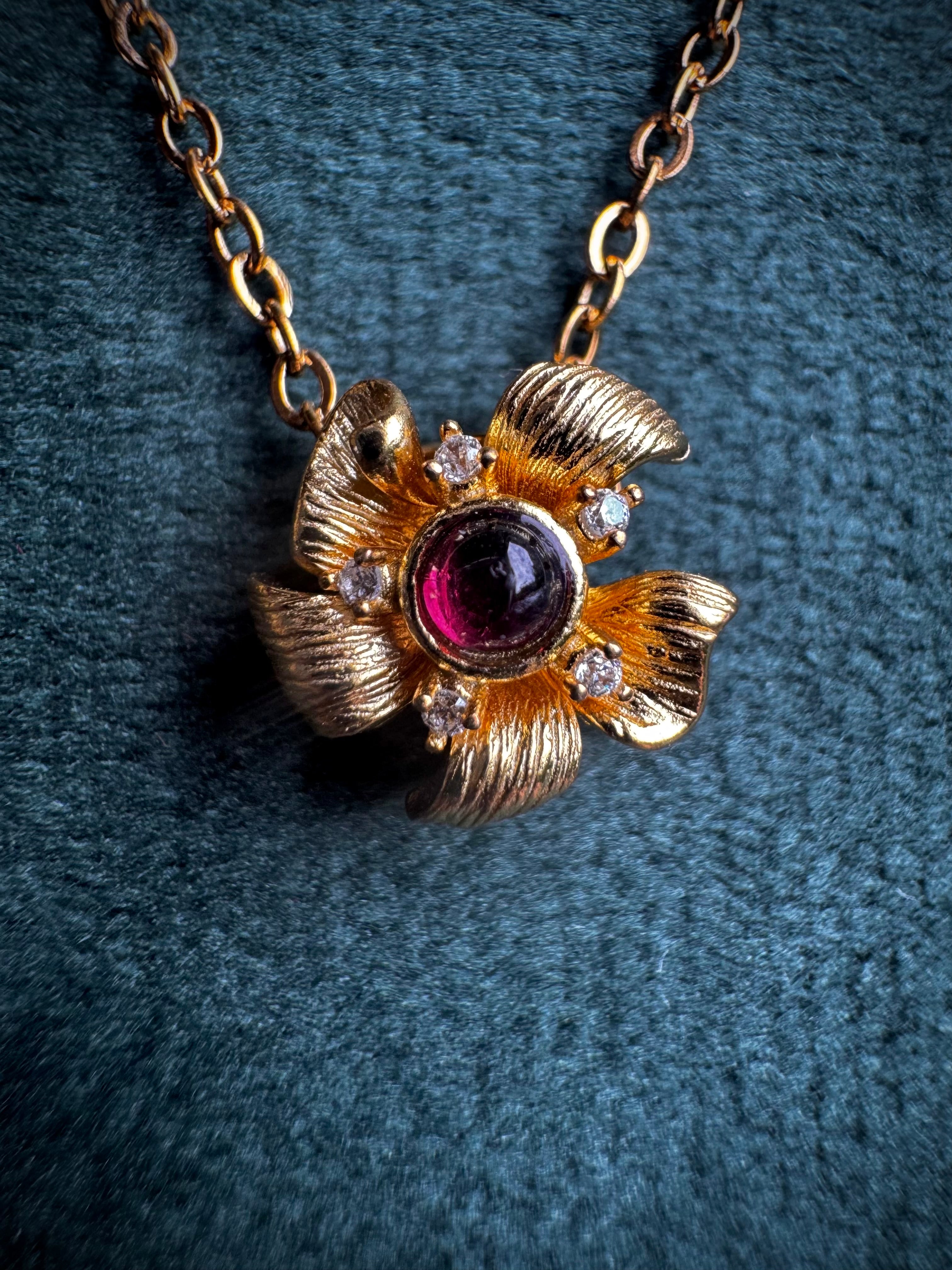 MINI Garnet Spring Flower