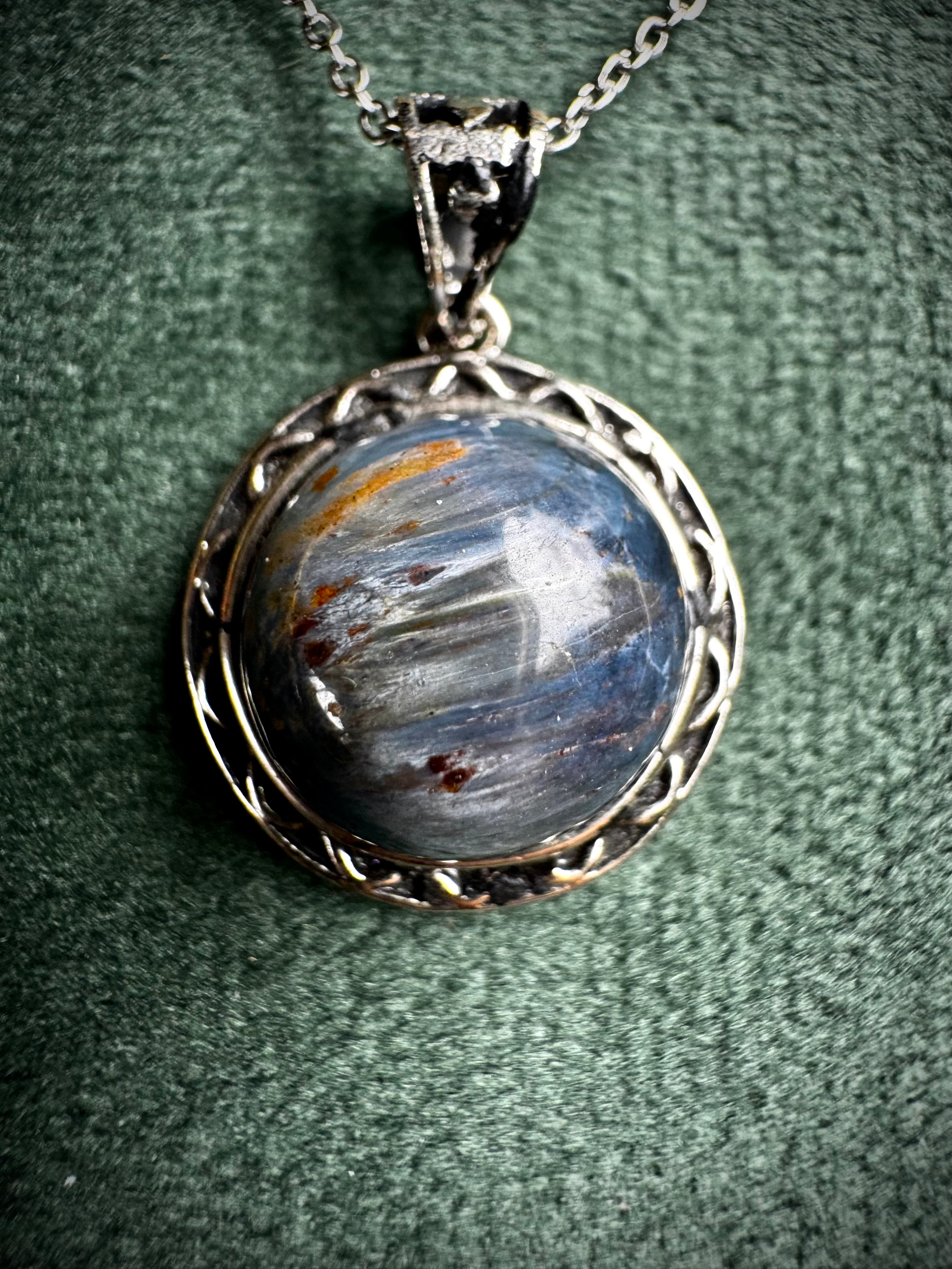 Round Pietersite pendant
