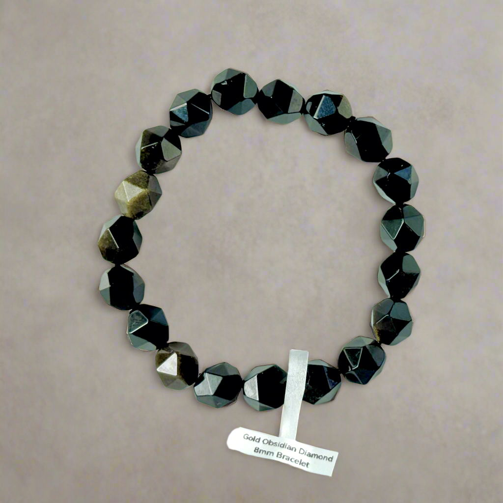 Gold Sheen Obsidian Gemstone bracelet