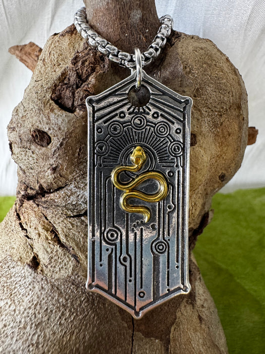 Snake Flag Stainless Steel Pendant