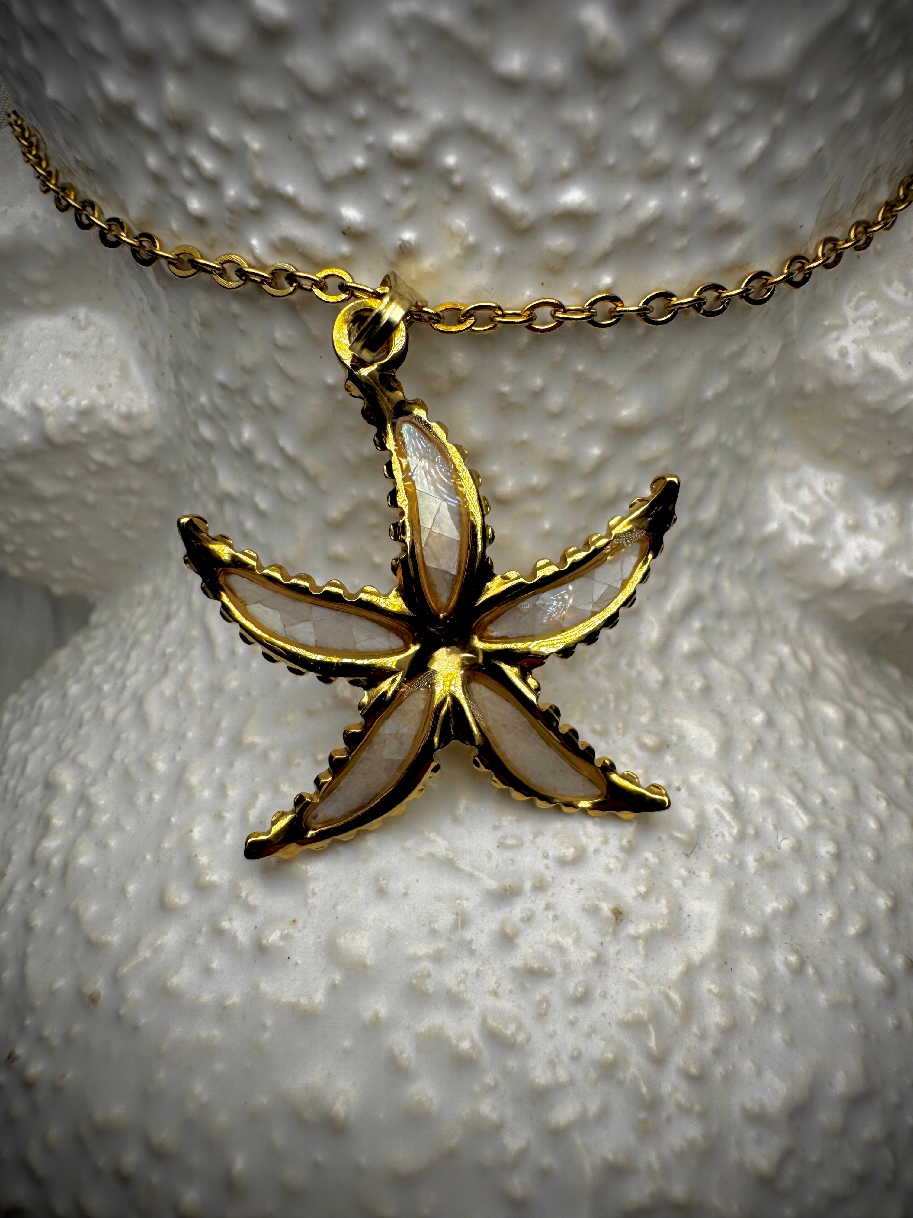Abalone Starfish Pendants