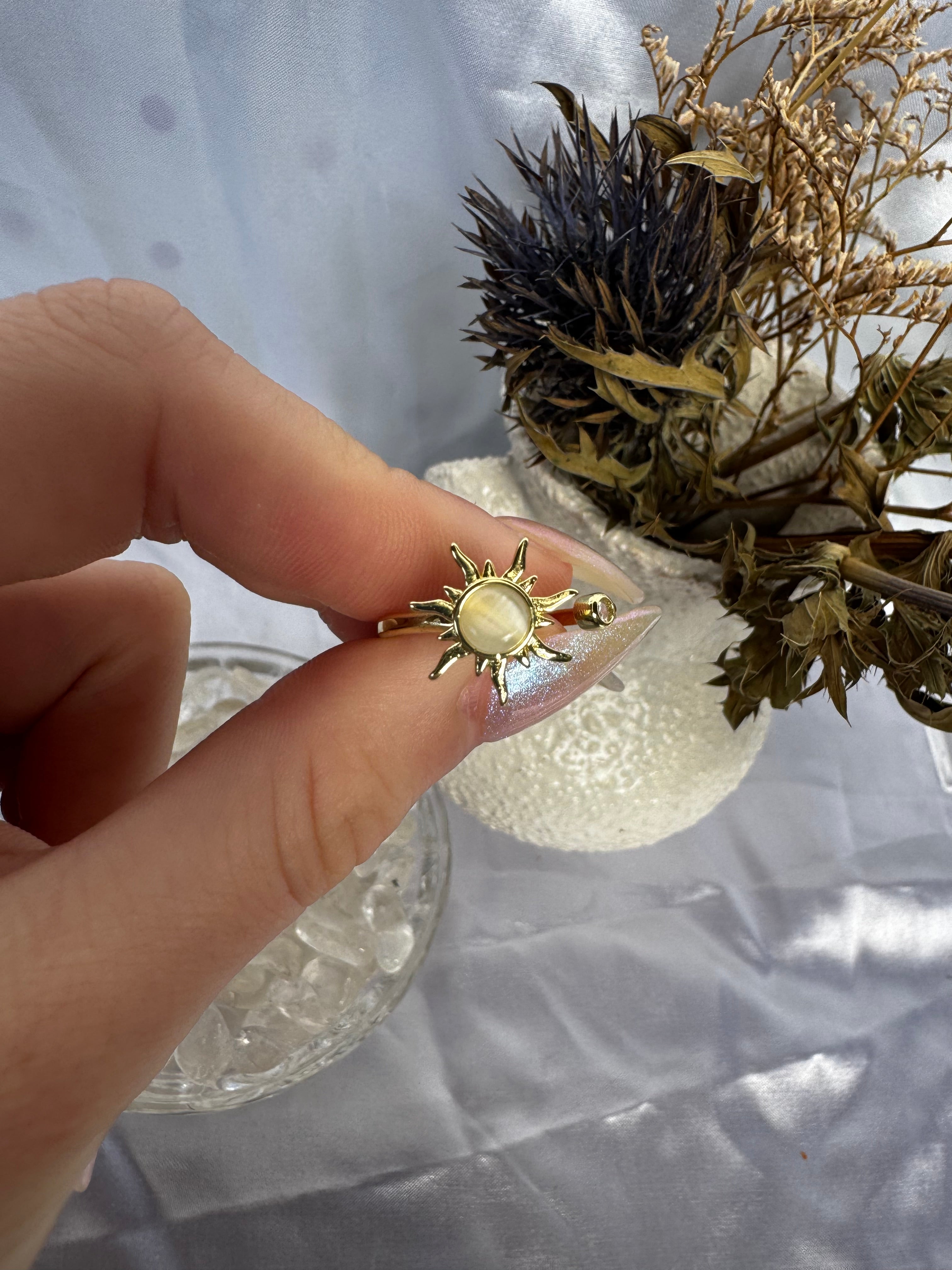 Gold Sun Fidget Ring