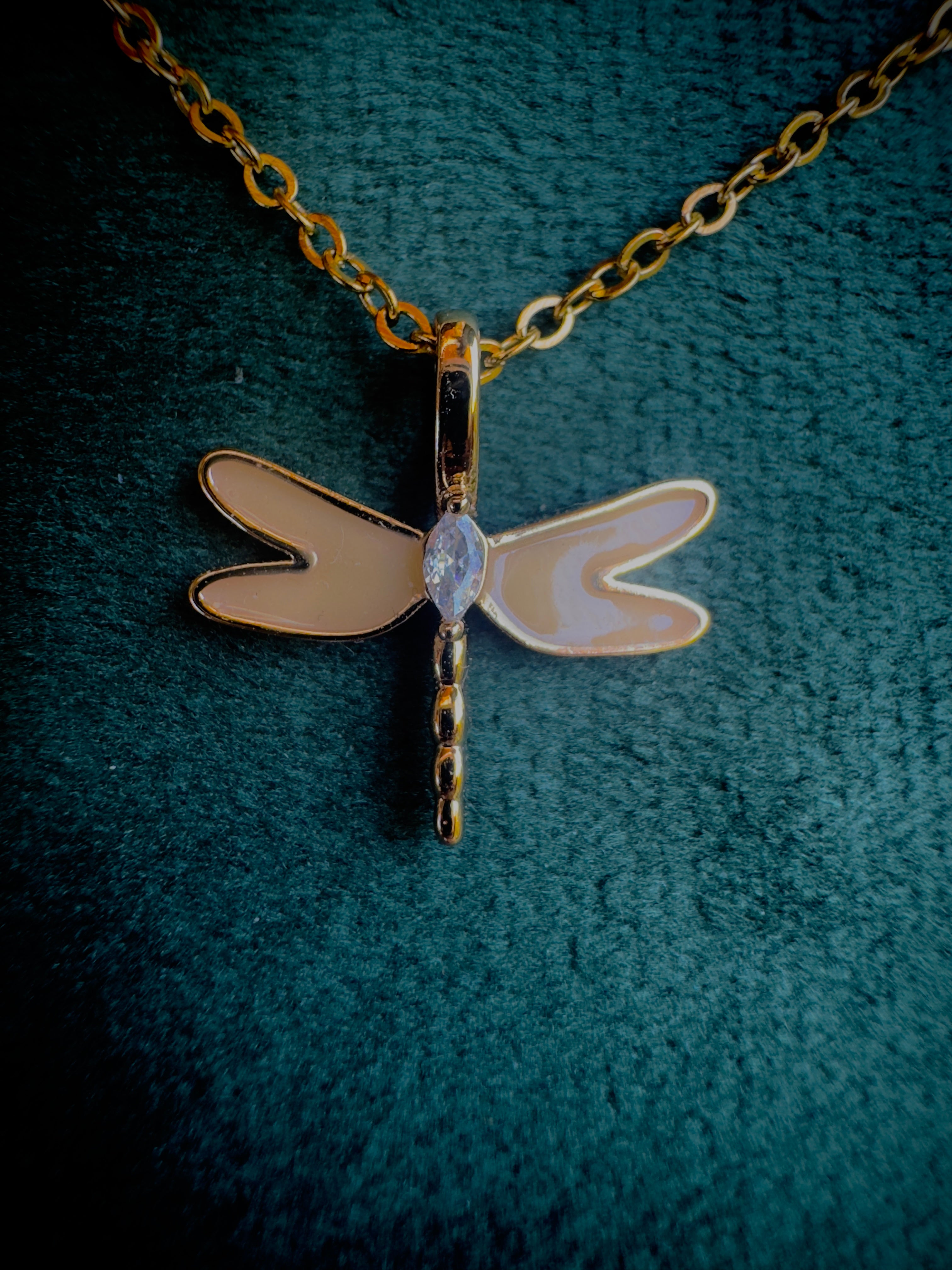 Soft Dragonfly Pendant