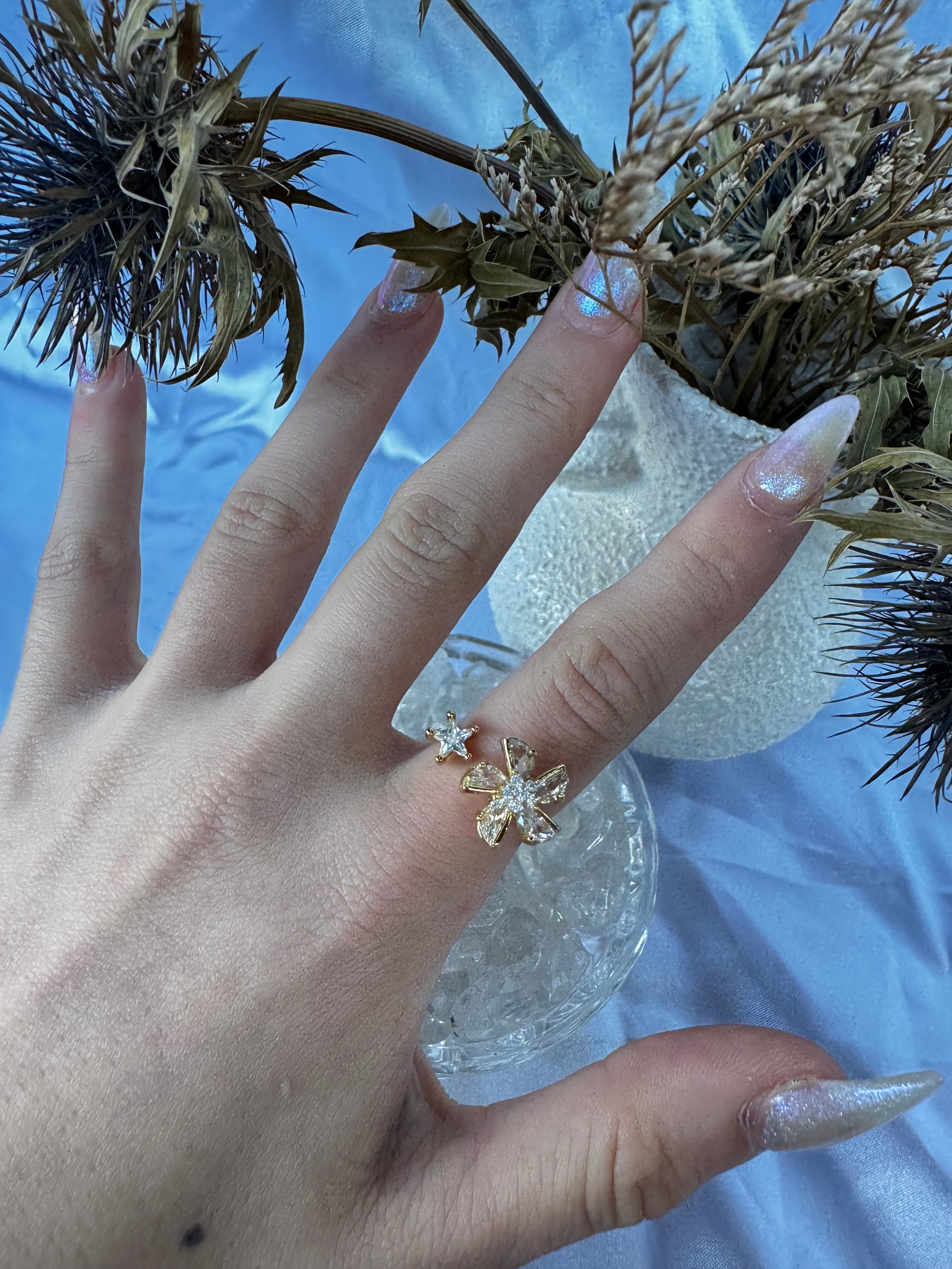 Gold Windmill Fidget Ring