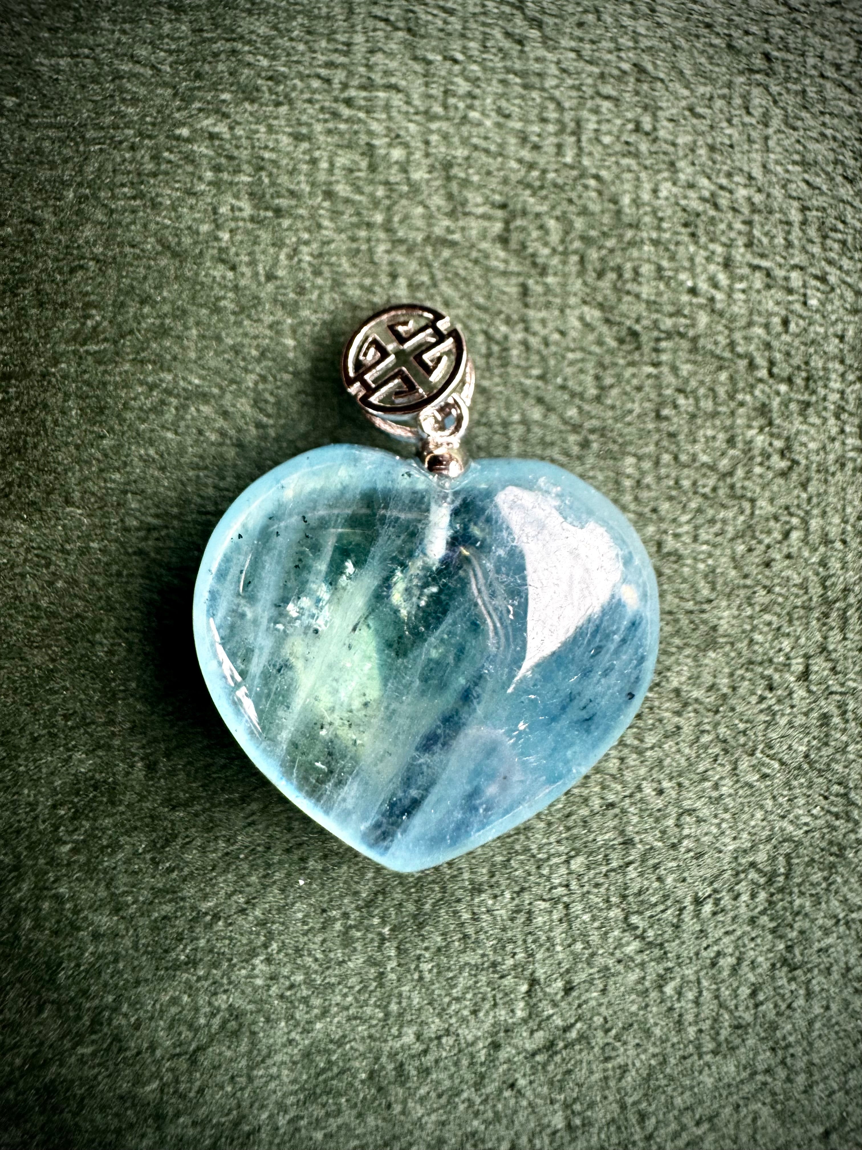 A Grade Aquamarine Hearts