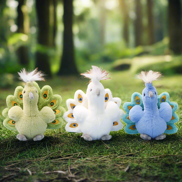 Peacock 14cm Plush Keyring