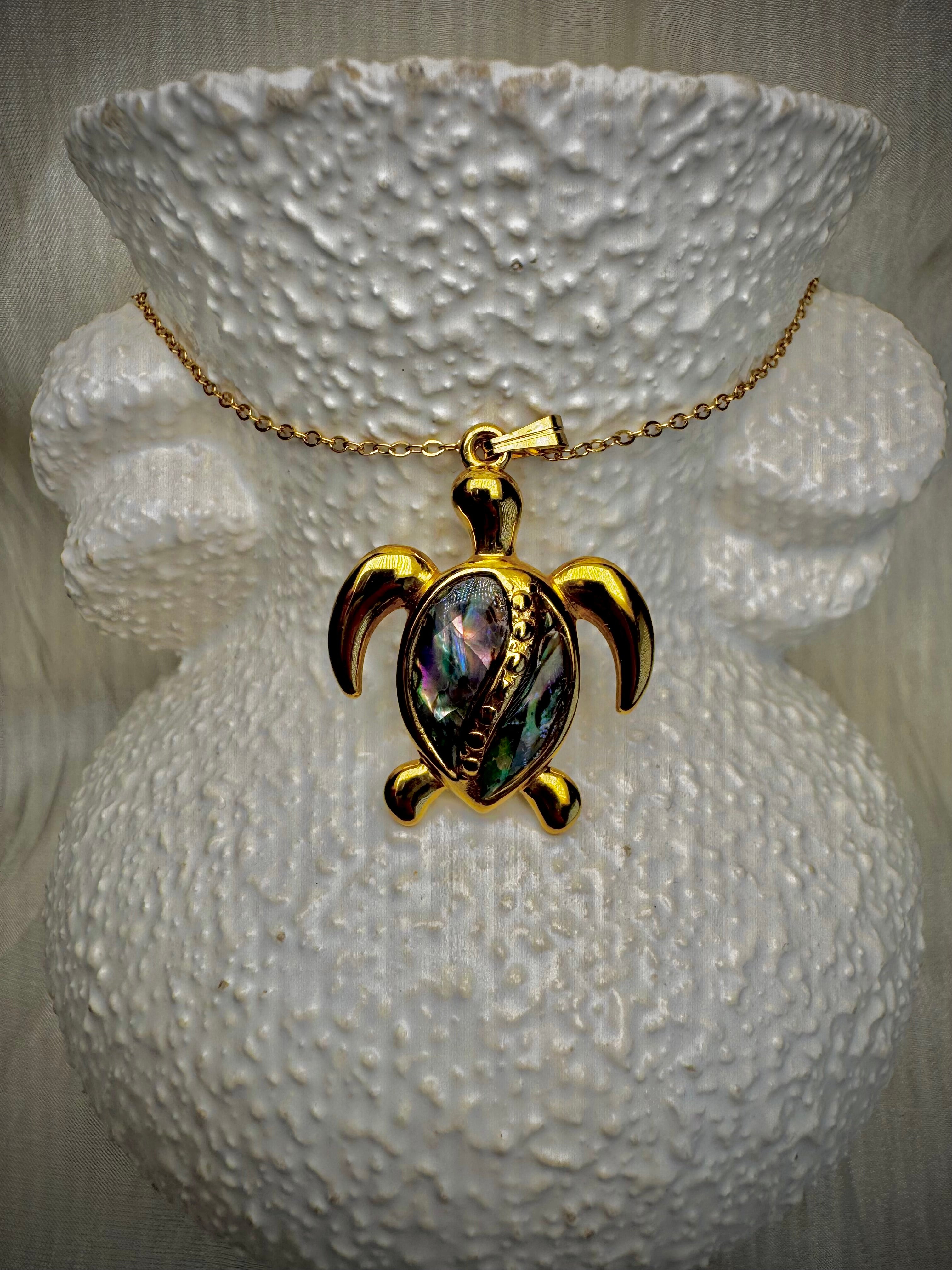 Abalone Turtle Pendants