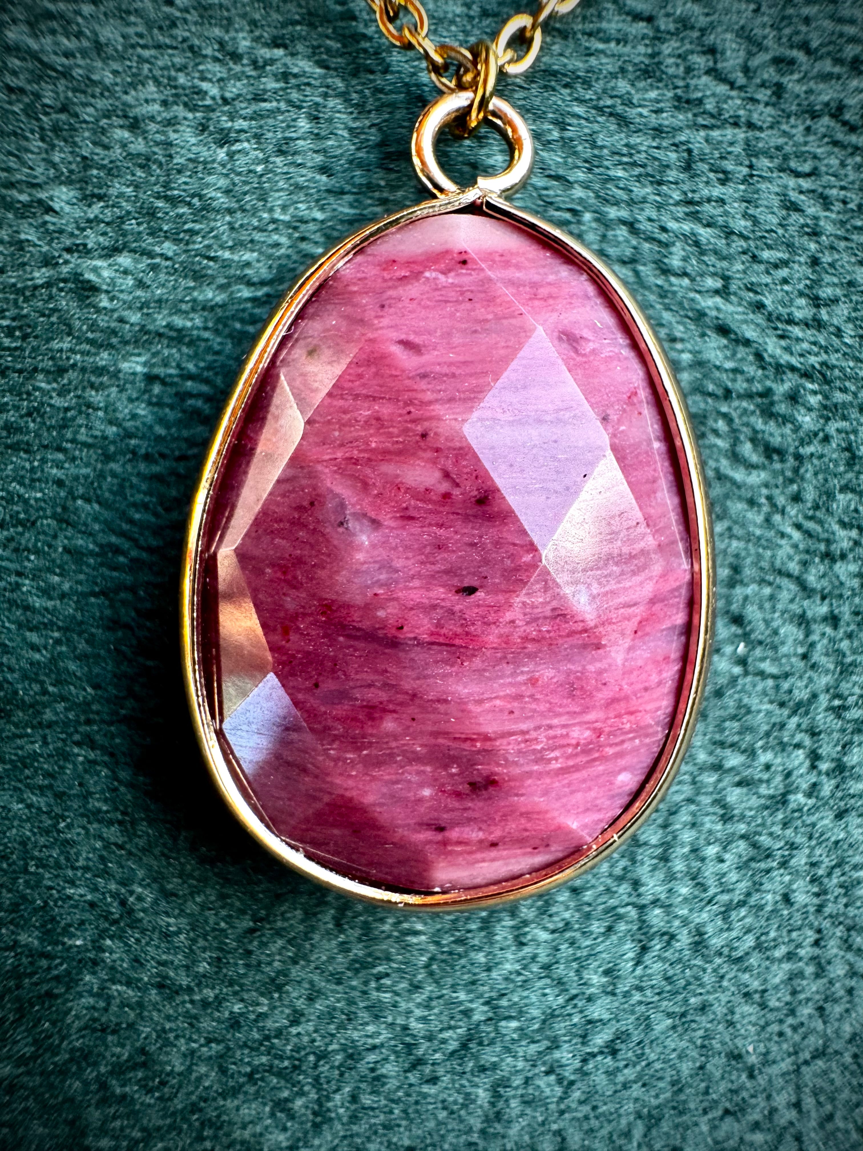 Boho crystal pendants