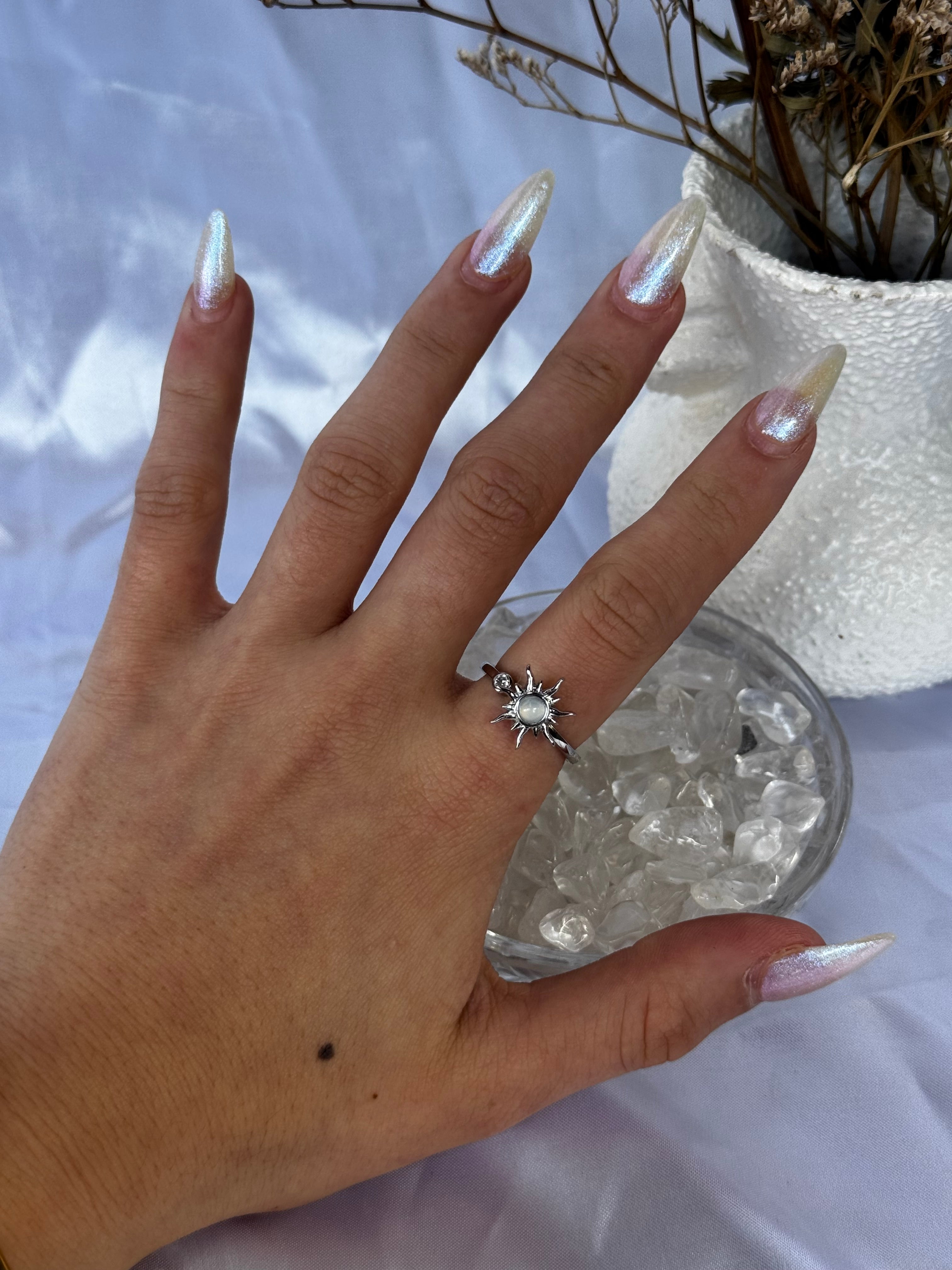Gold Sun Fidget Ring