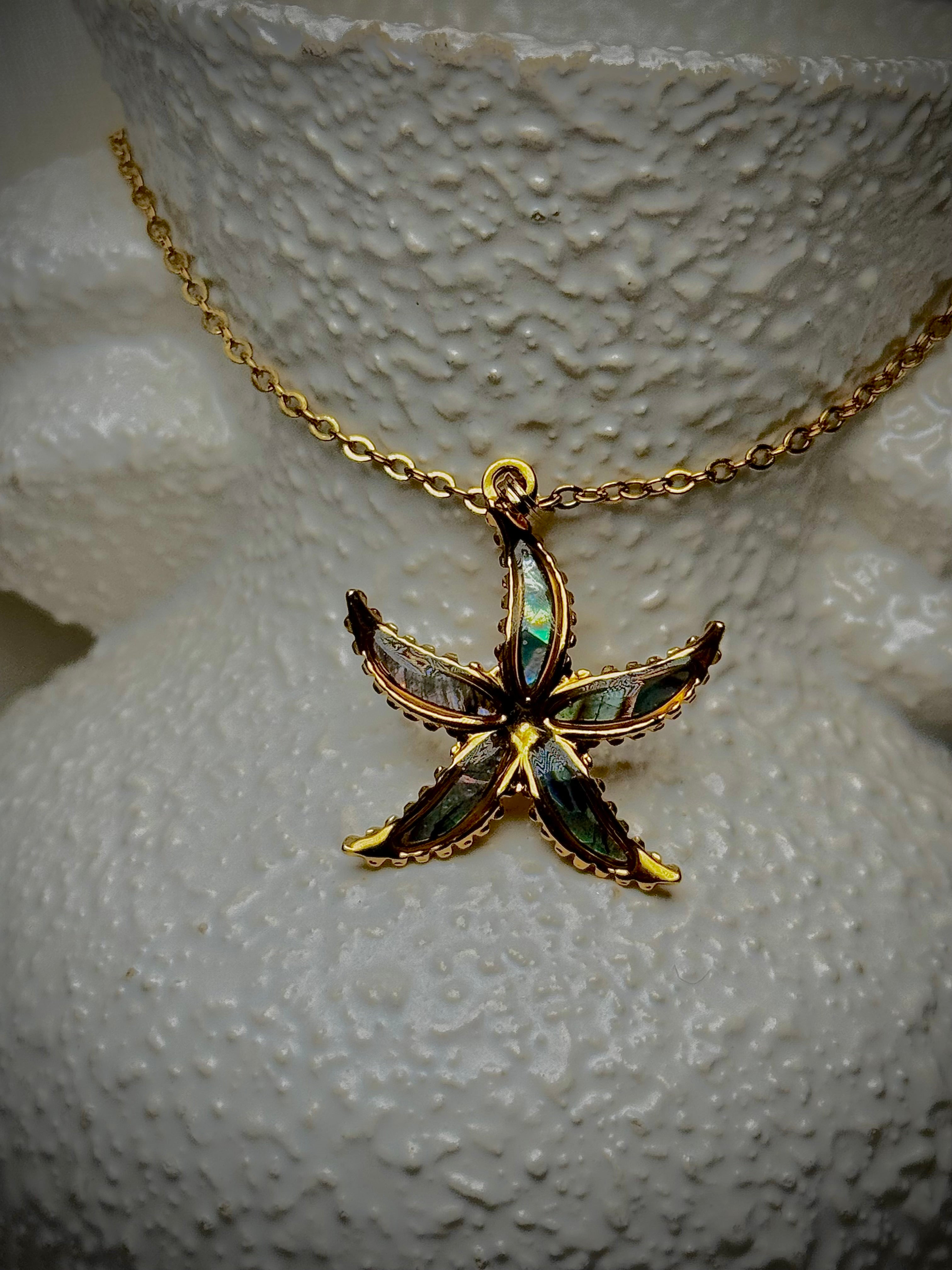 Abalone Starfish Pendants