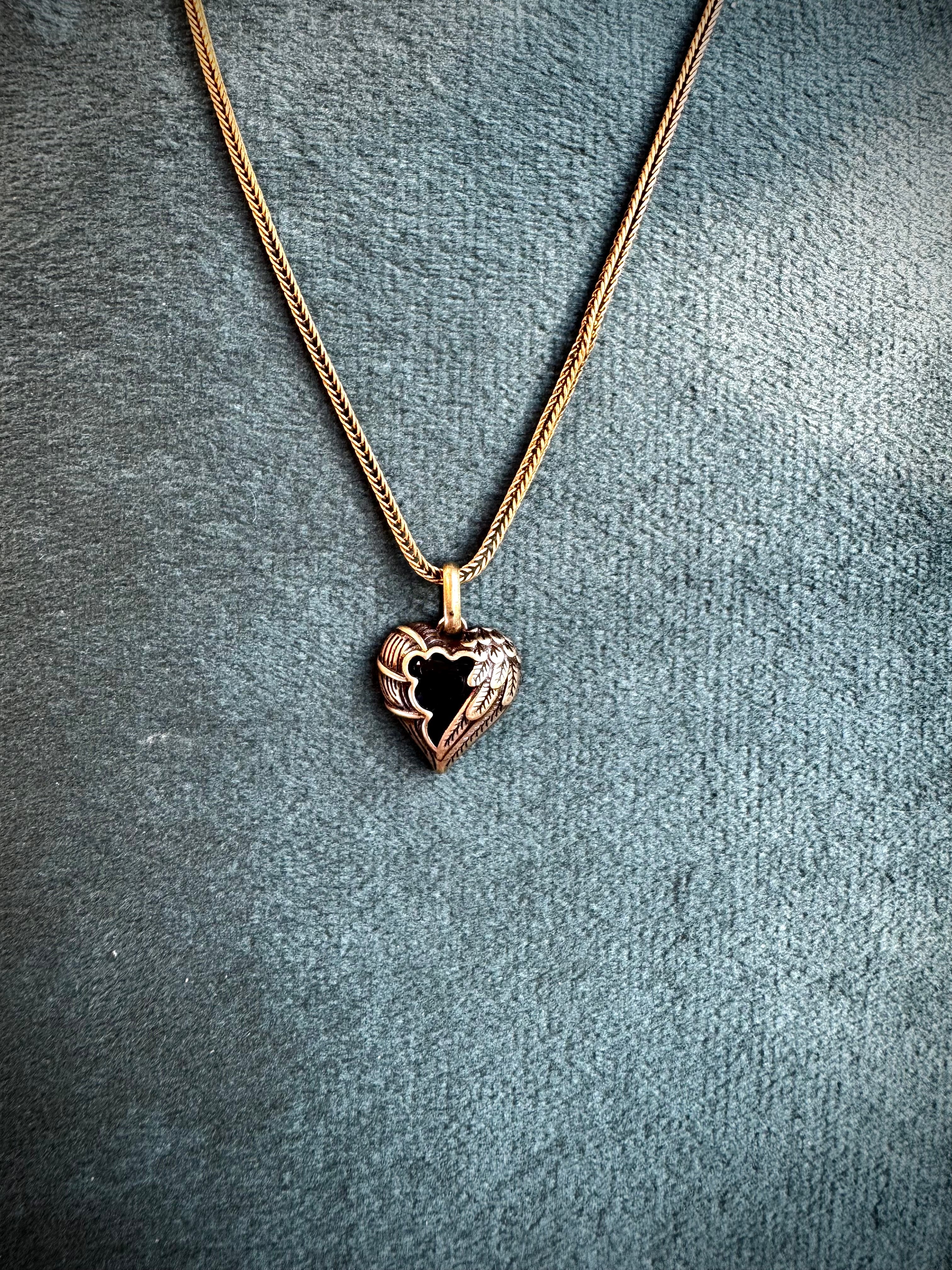 Vintage Brass Heart