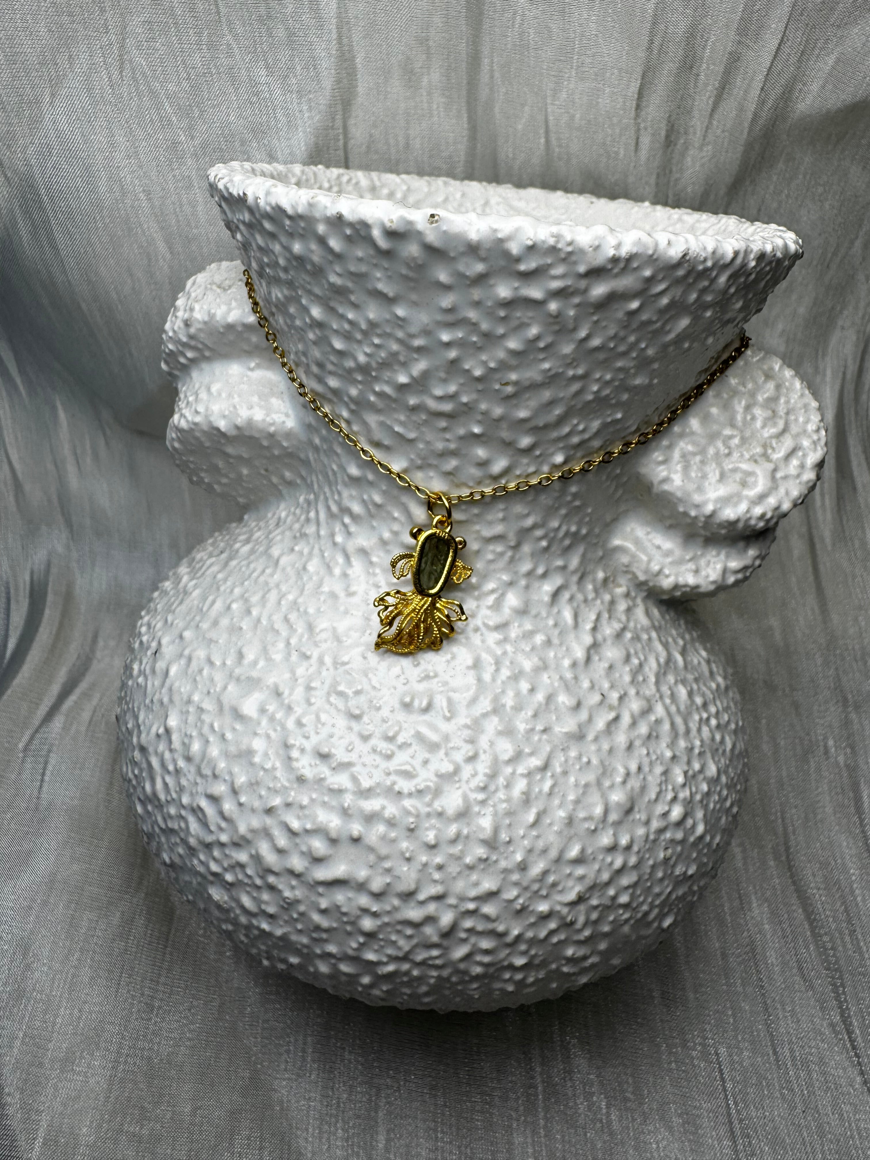 MINI Tourmaline Goldfish S925