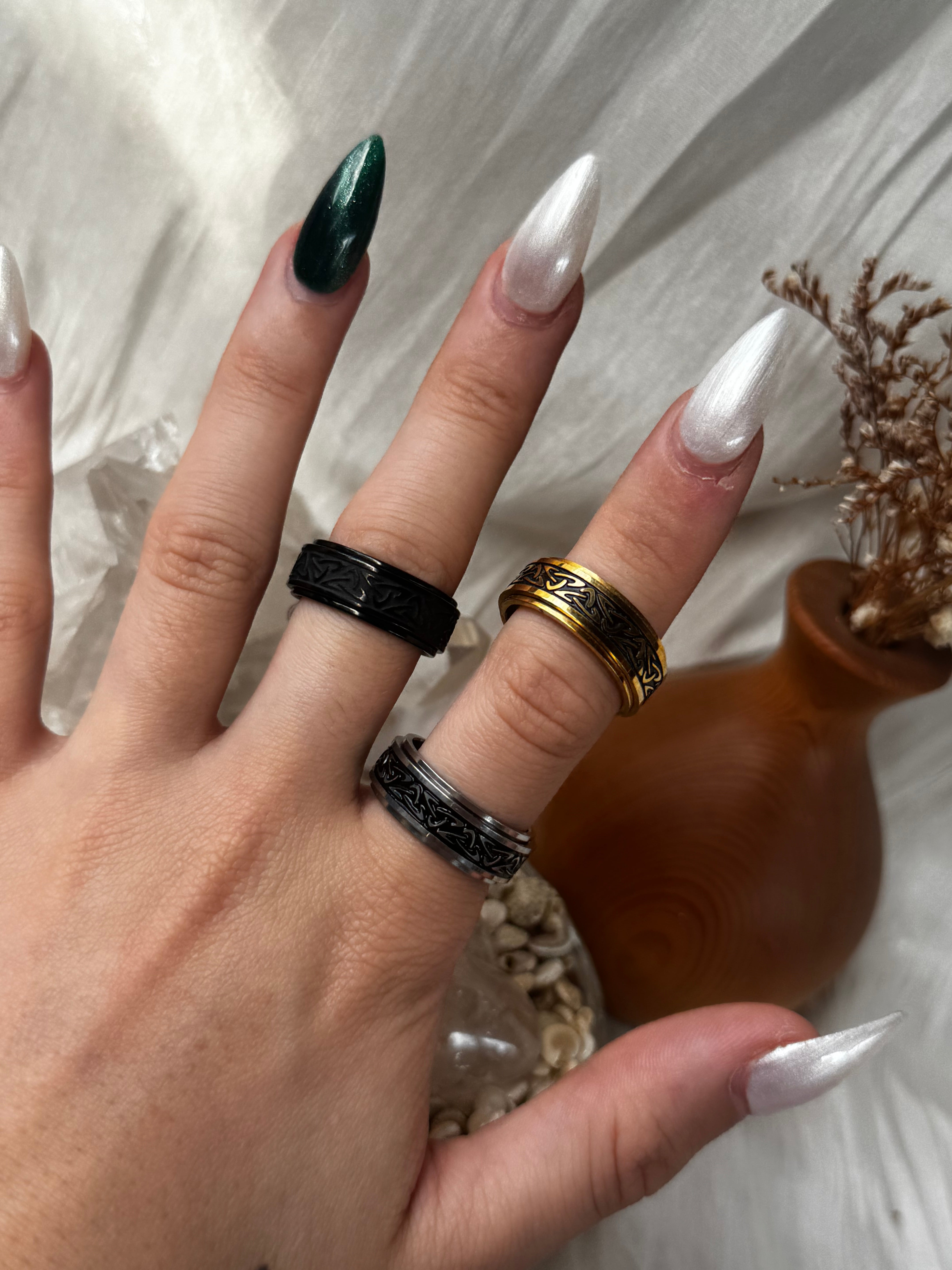 Viking fidget ring