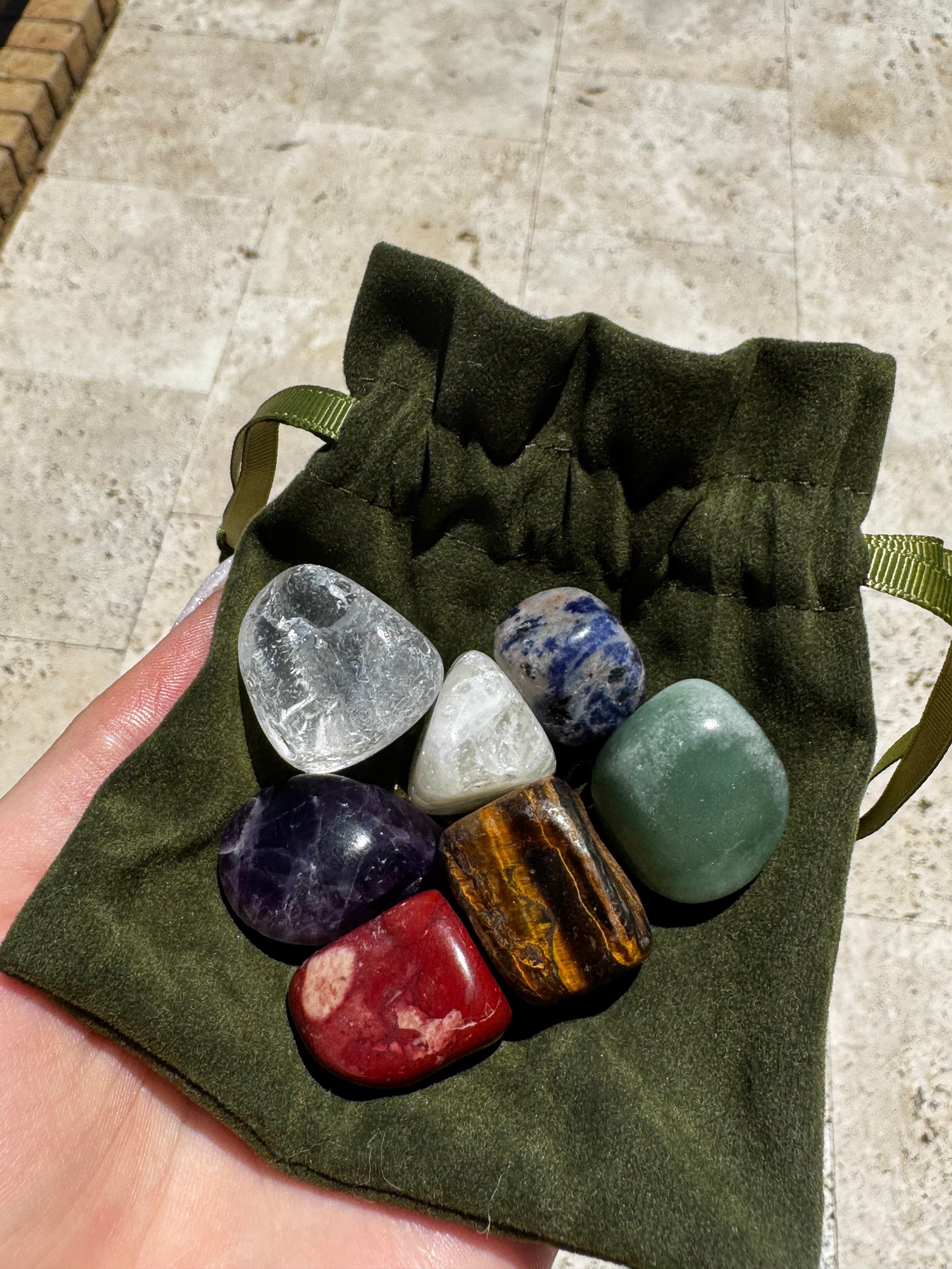 Sage Pig Plushie with Heat Pack and Chakra Stones