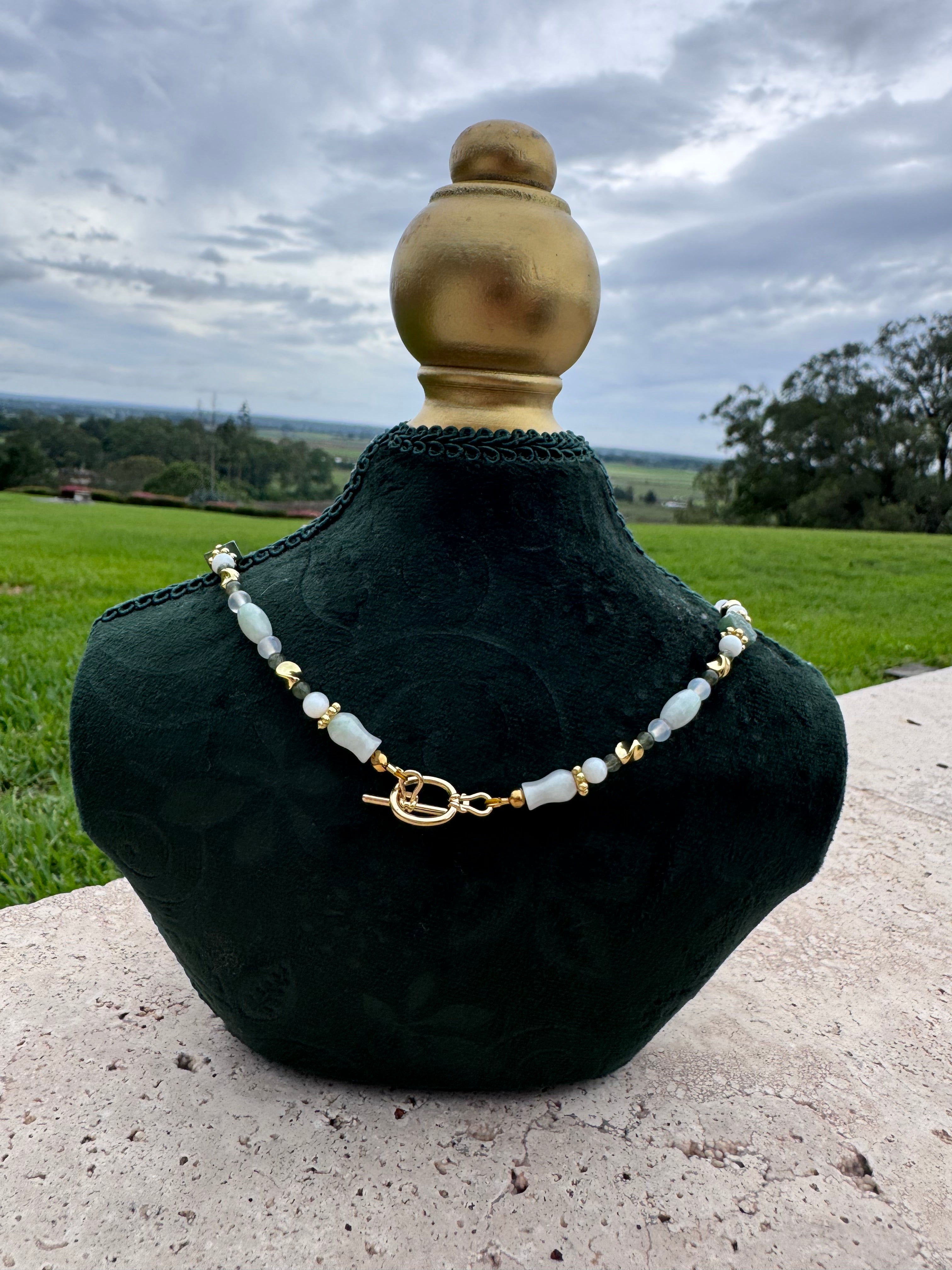 Mixed Jade Choker