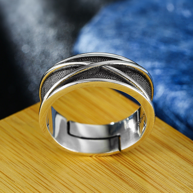 Time Wonder cross silver Ring