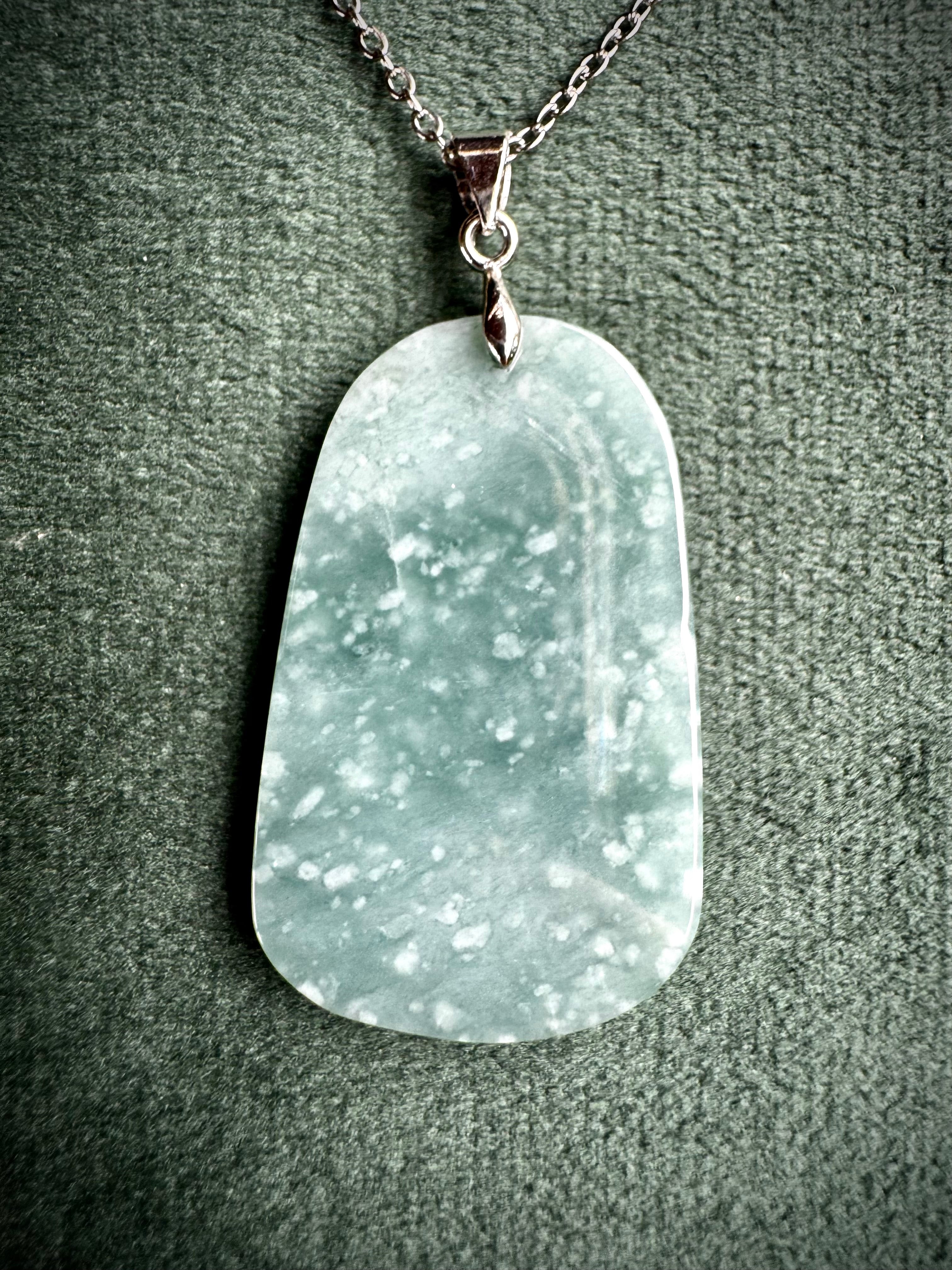 Jade Lotus Pendant