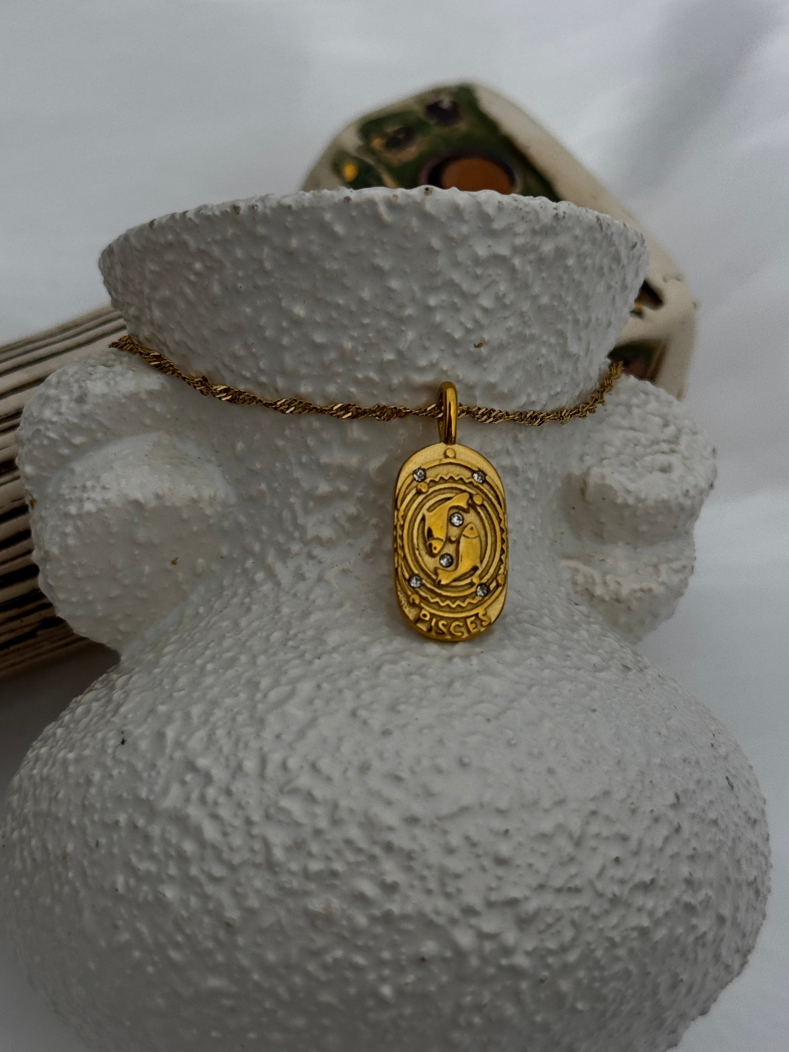 Zodiac Oval Necklaces