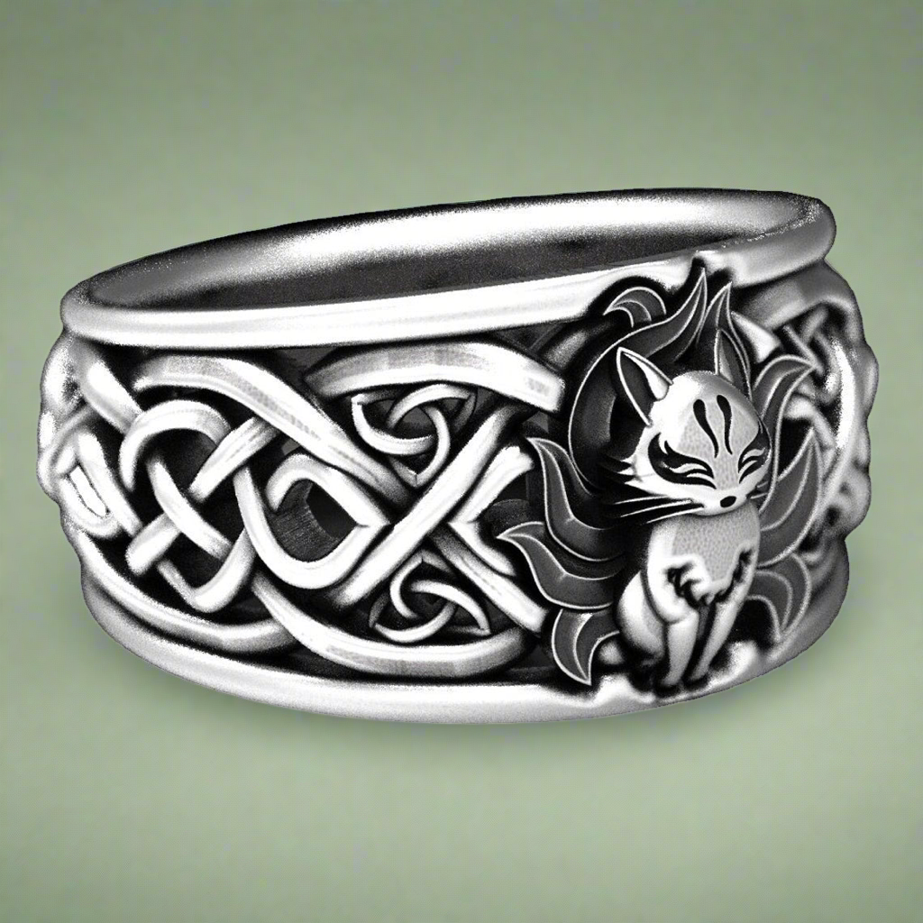 Vintag Celtic Fox S925 silver Ring
