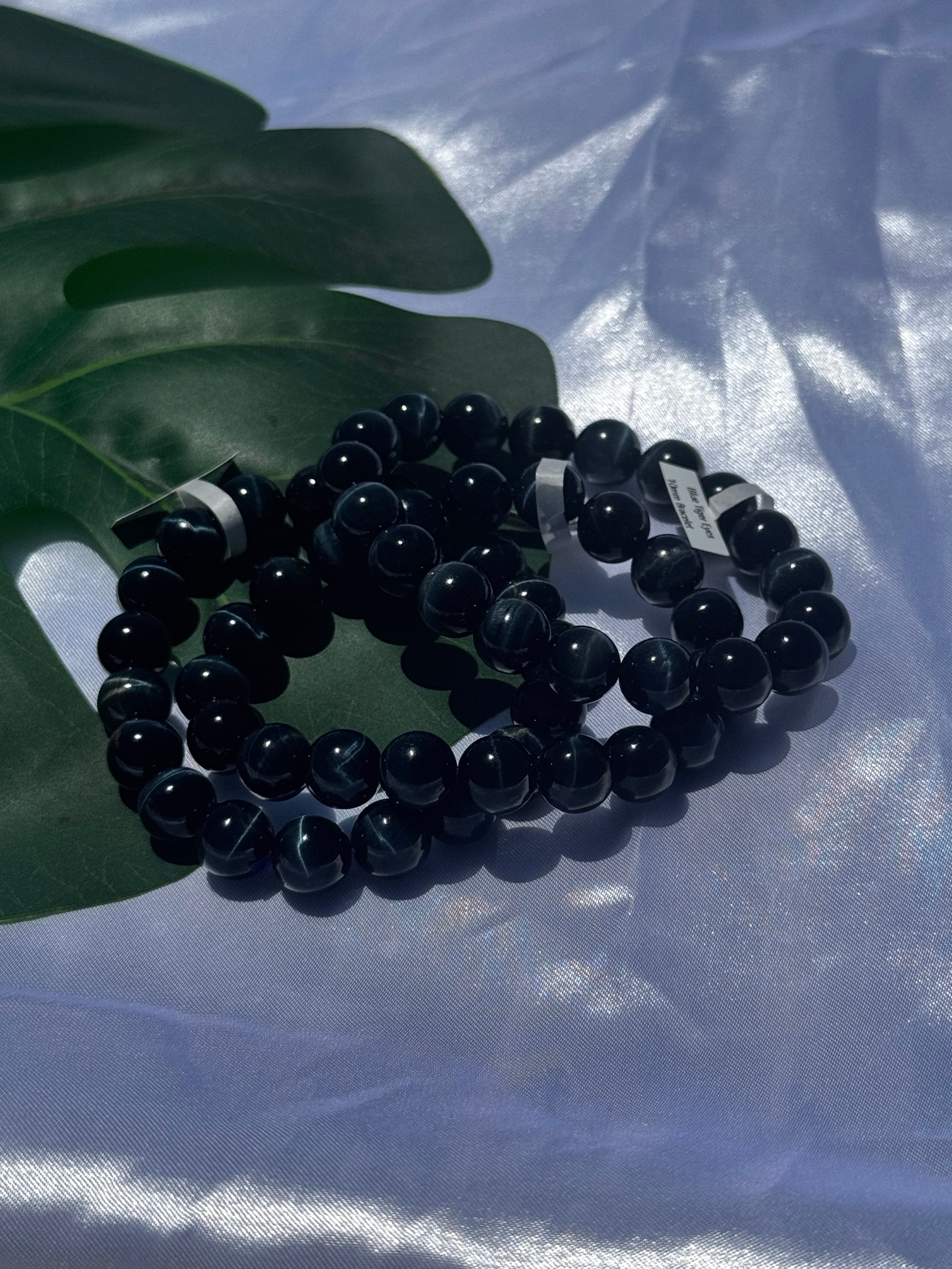 Blue Tiger Eyes Gemstone bracelet