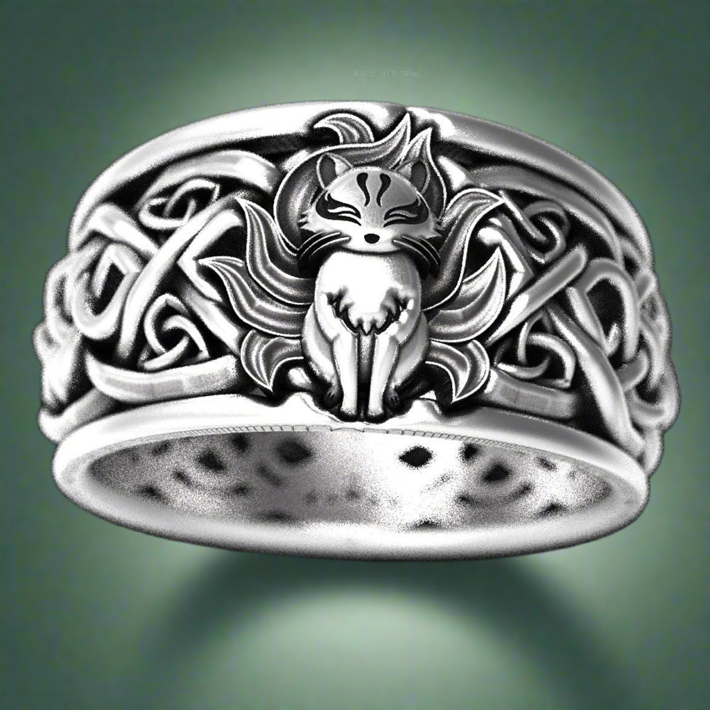 Vintag Celtic Fox S925 silver Ring
