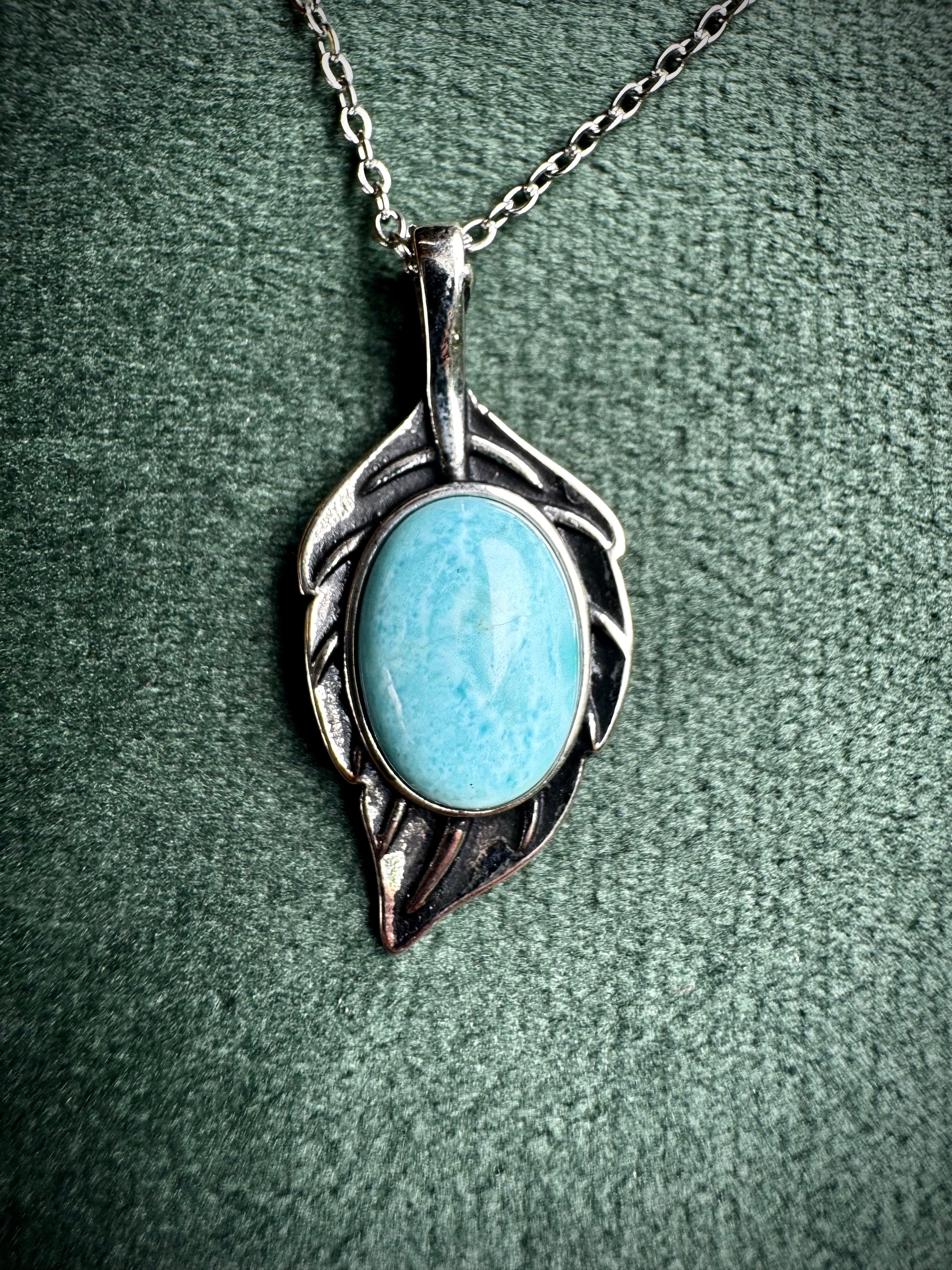 Larimar or Selenite Leaves