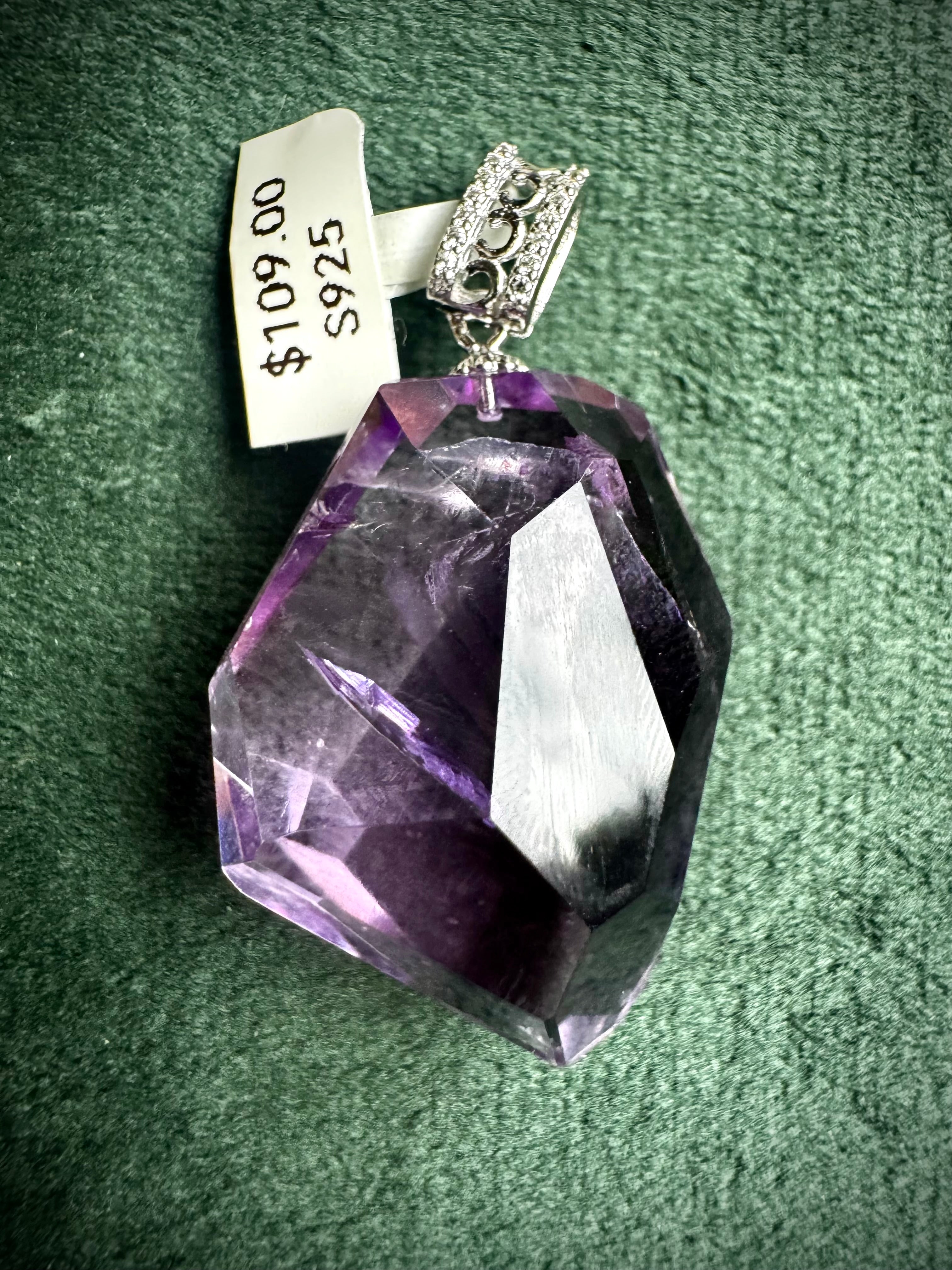 AA Grade Amethyst Pendant