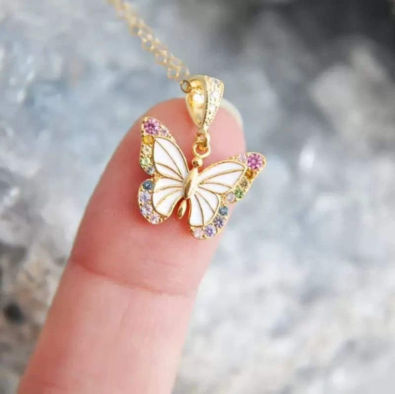 18K Gold Plated Stainless Steel Butterfly