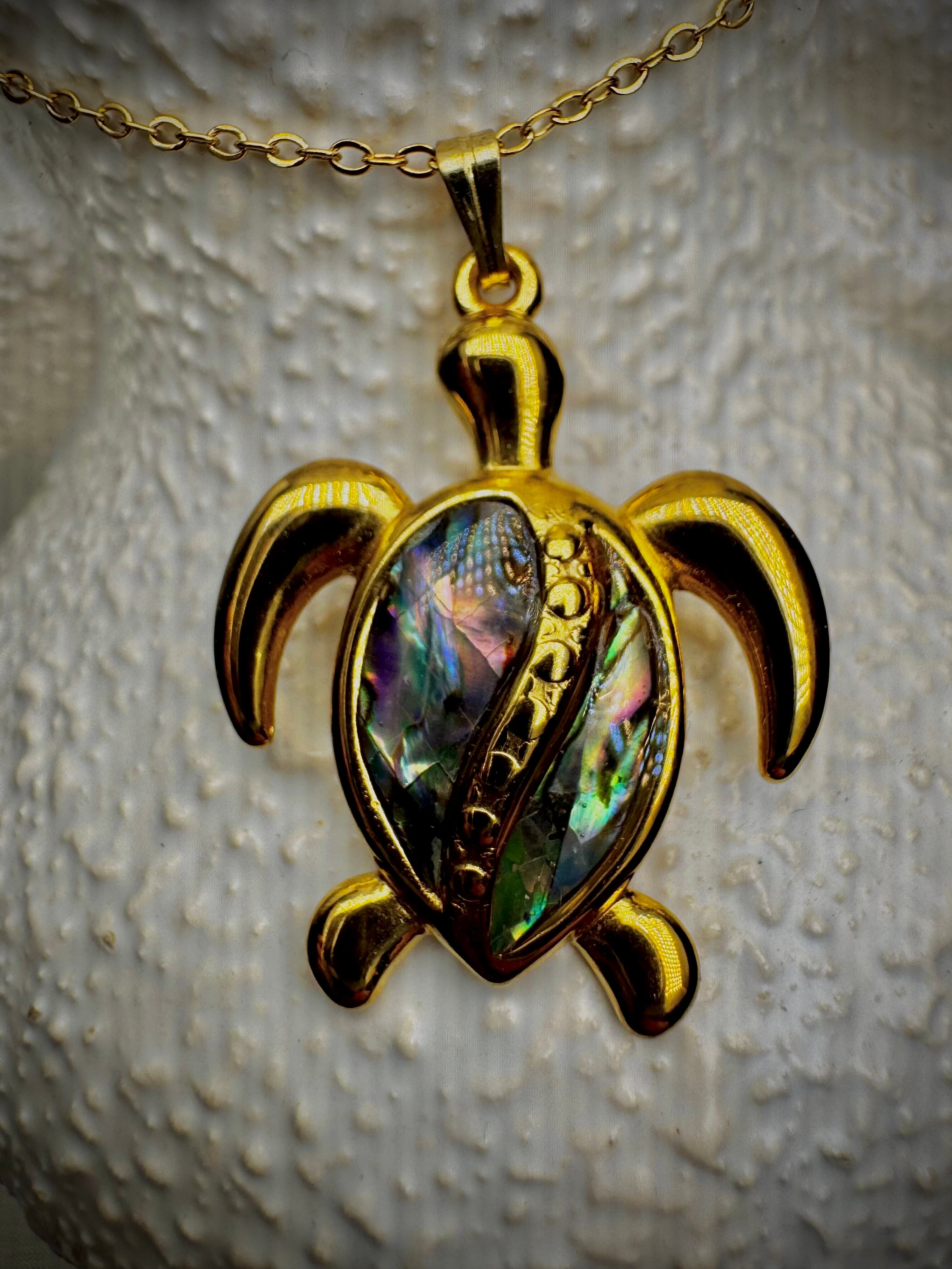 Abalone Turtle Pendants