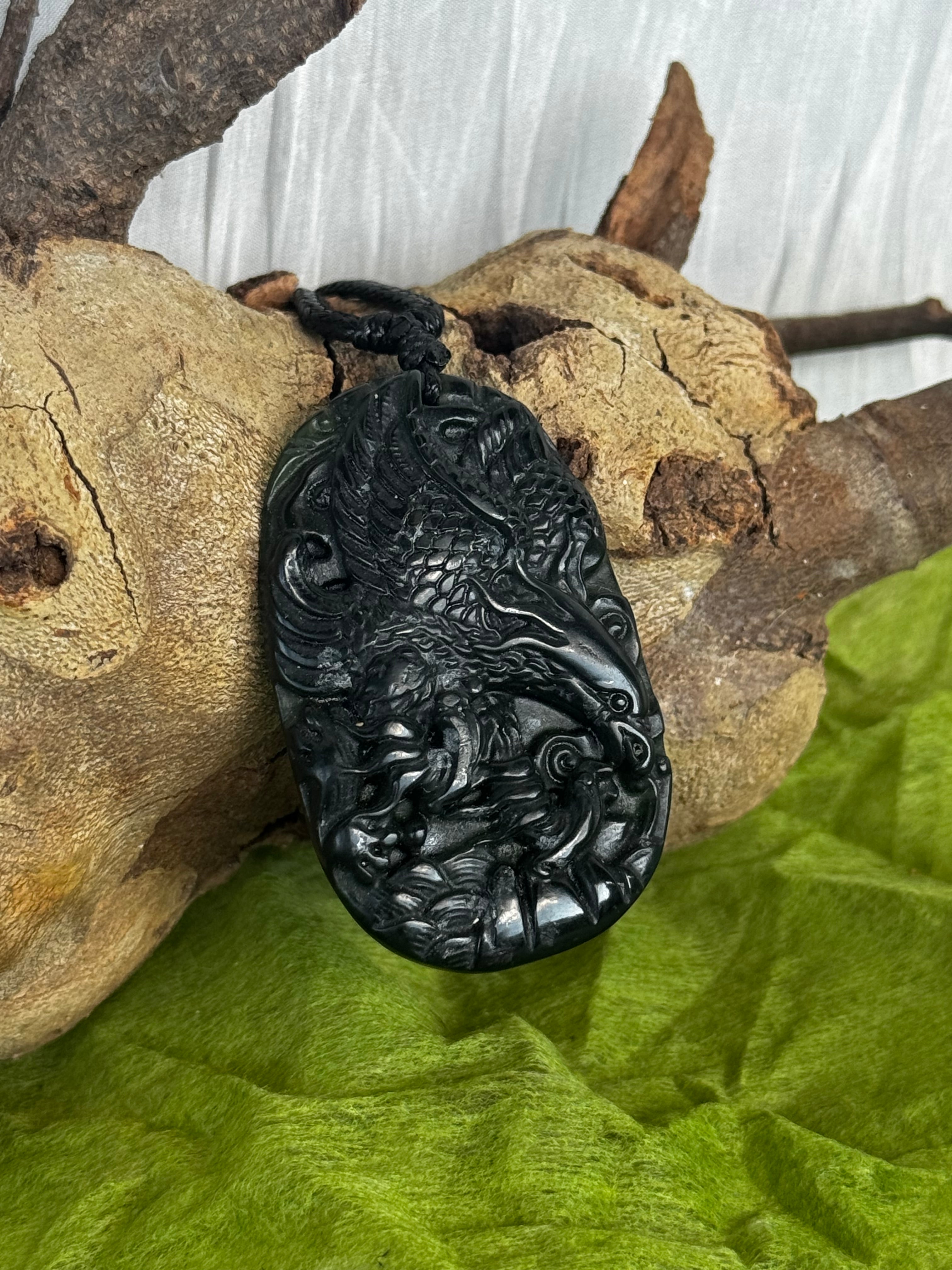 Serpentine Phoenix Pendant