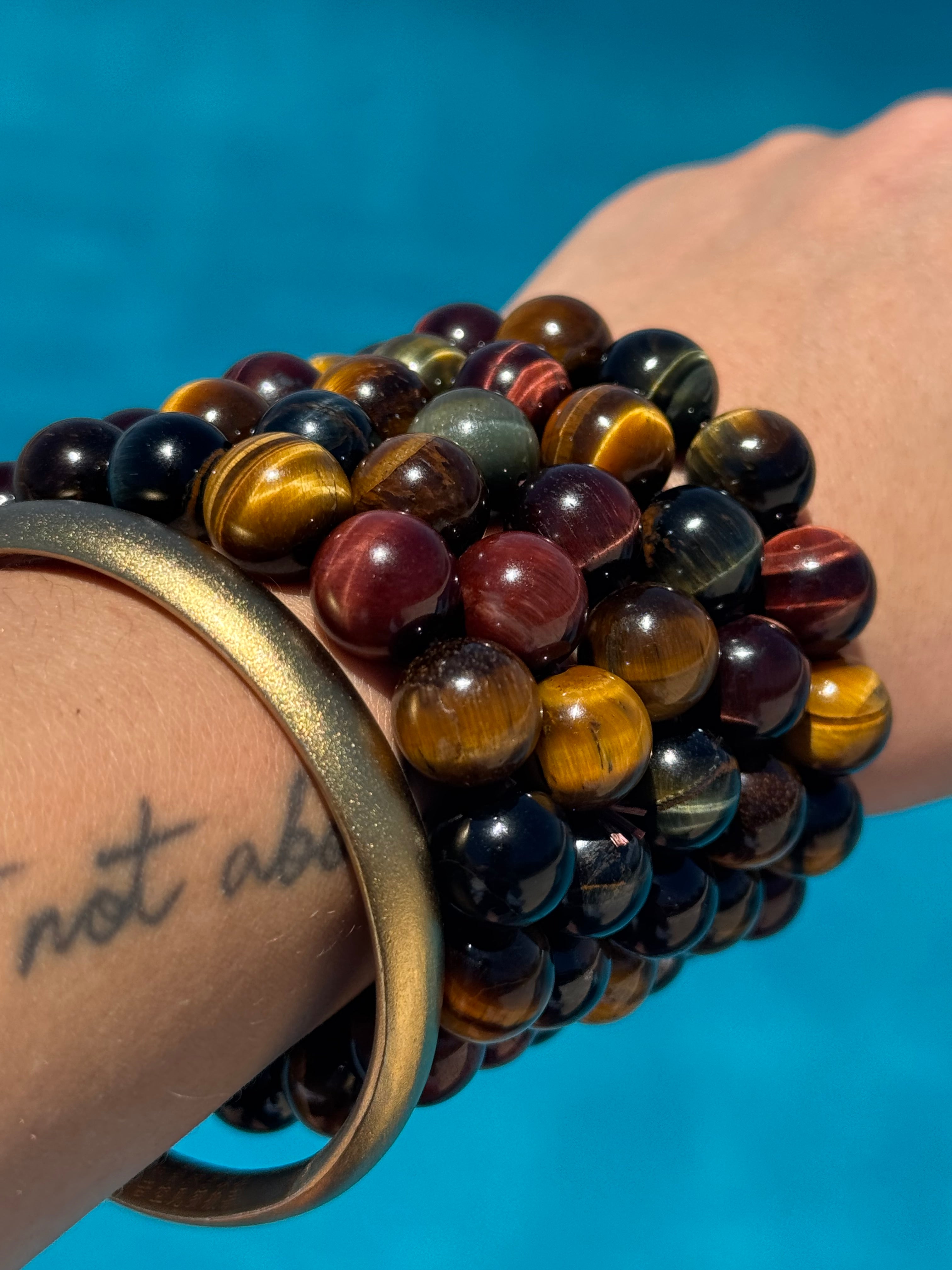 Kundalini Weighted Snake Plushie + Tiger Eyes Bracelet