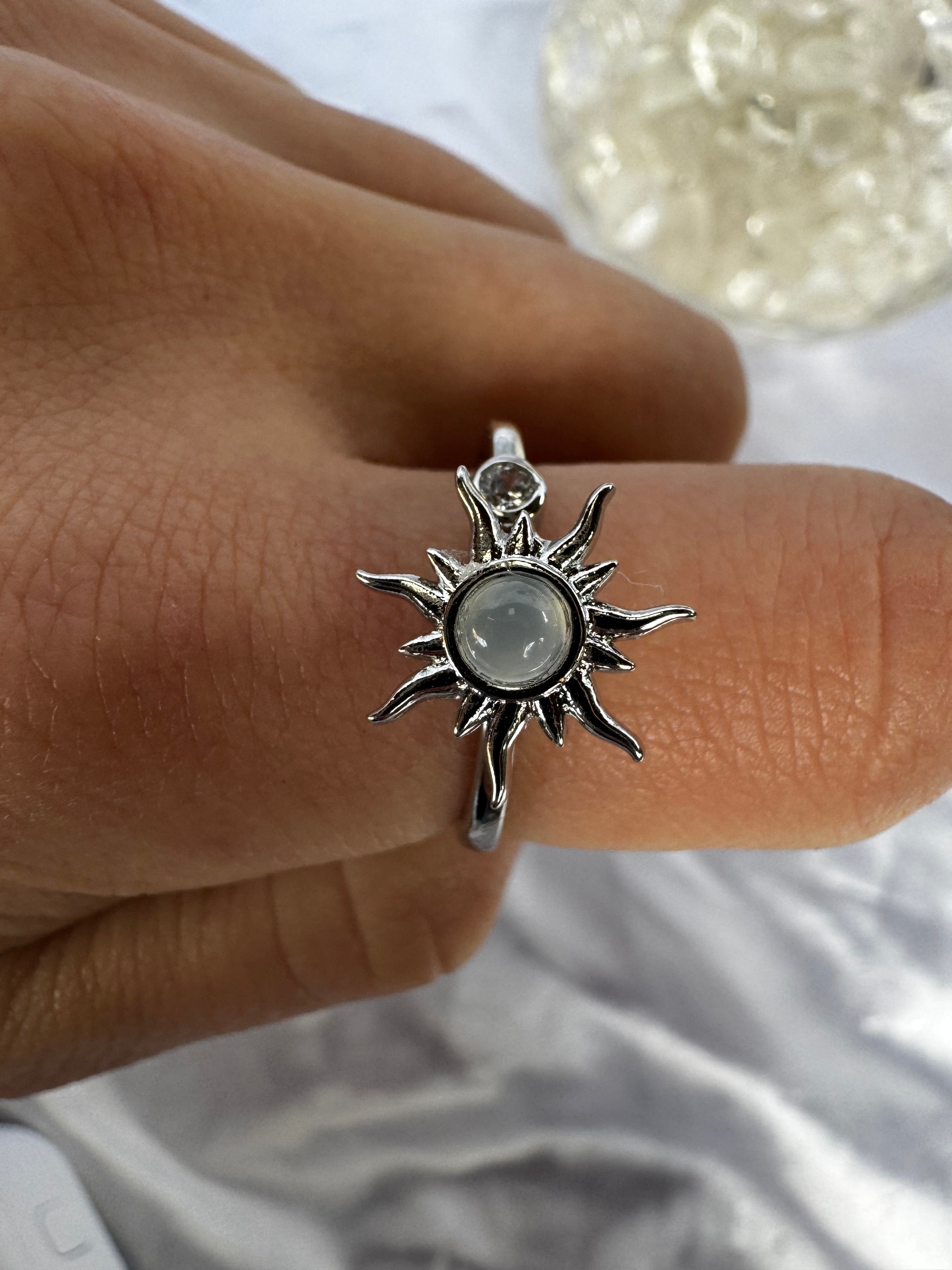 Gold Sun Fidget Ring