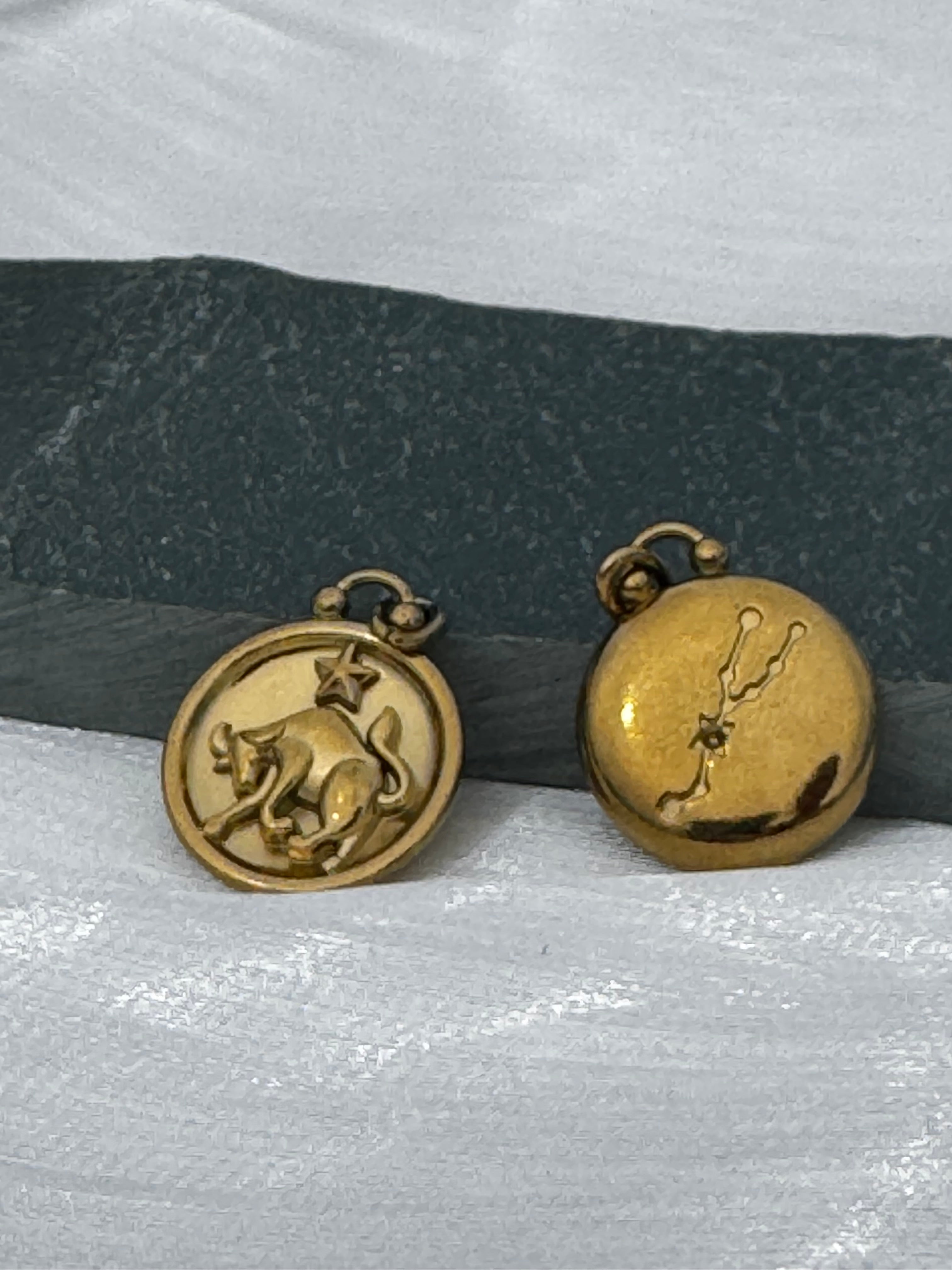 12 Gold Zodiac and Constellation Star sign Coin Necklace